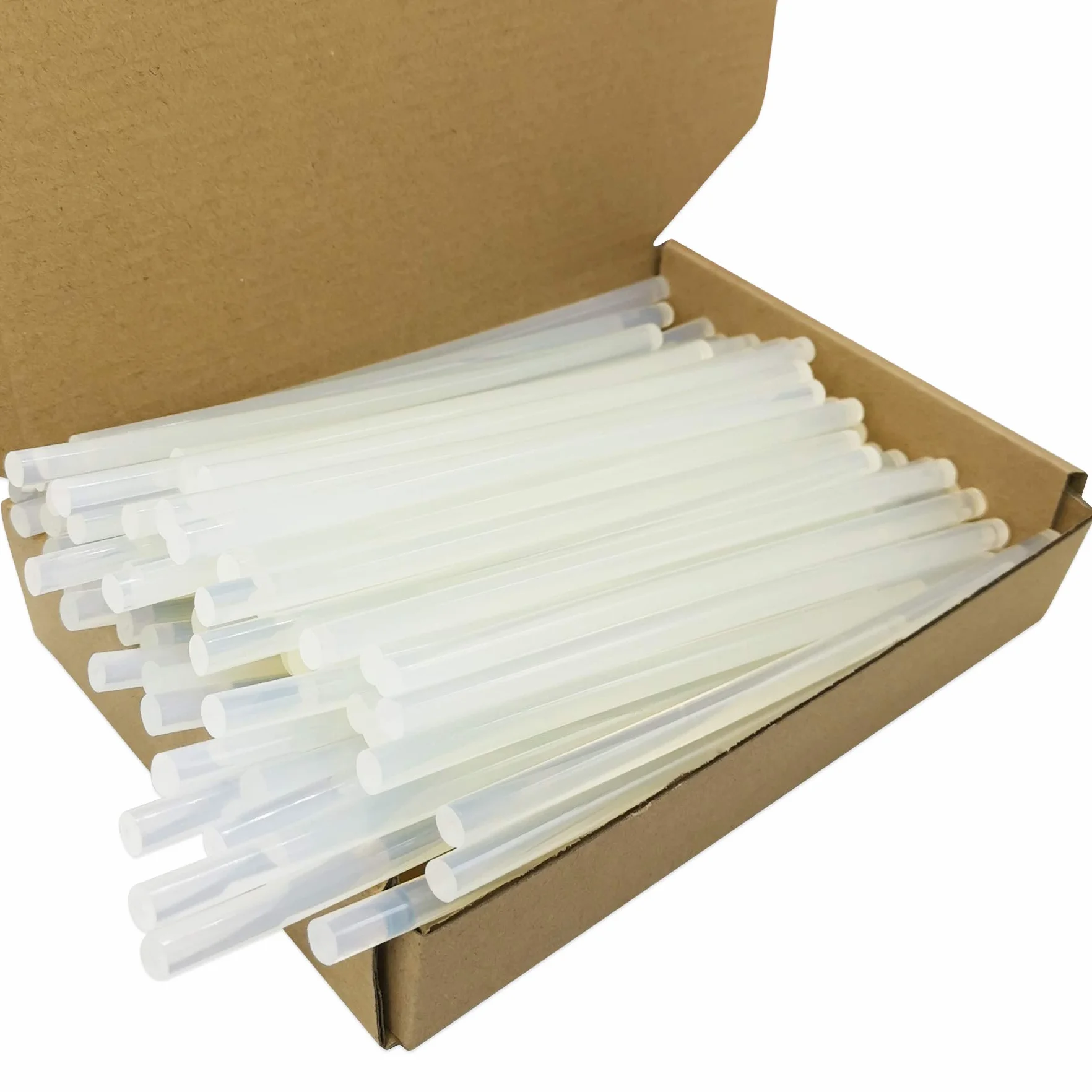 Barras de Pegamento Caliente 7x180mm Adhesivo Transparente para Pistola de Pegamento Termofusible de 7mm - Paquete de 110