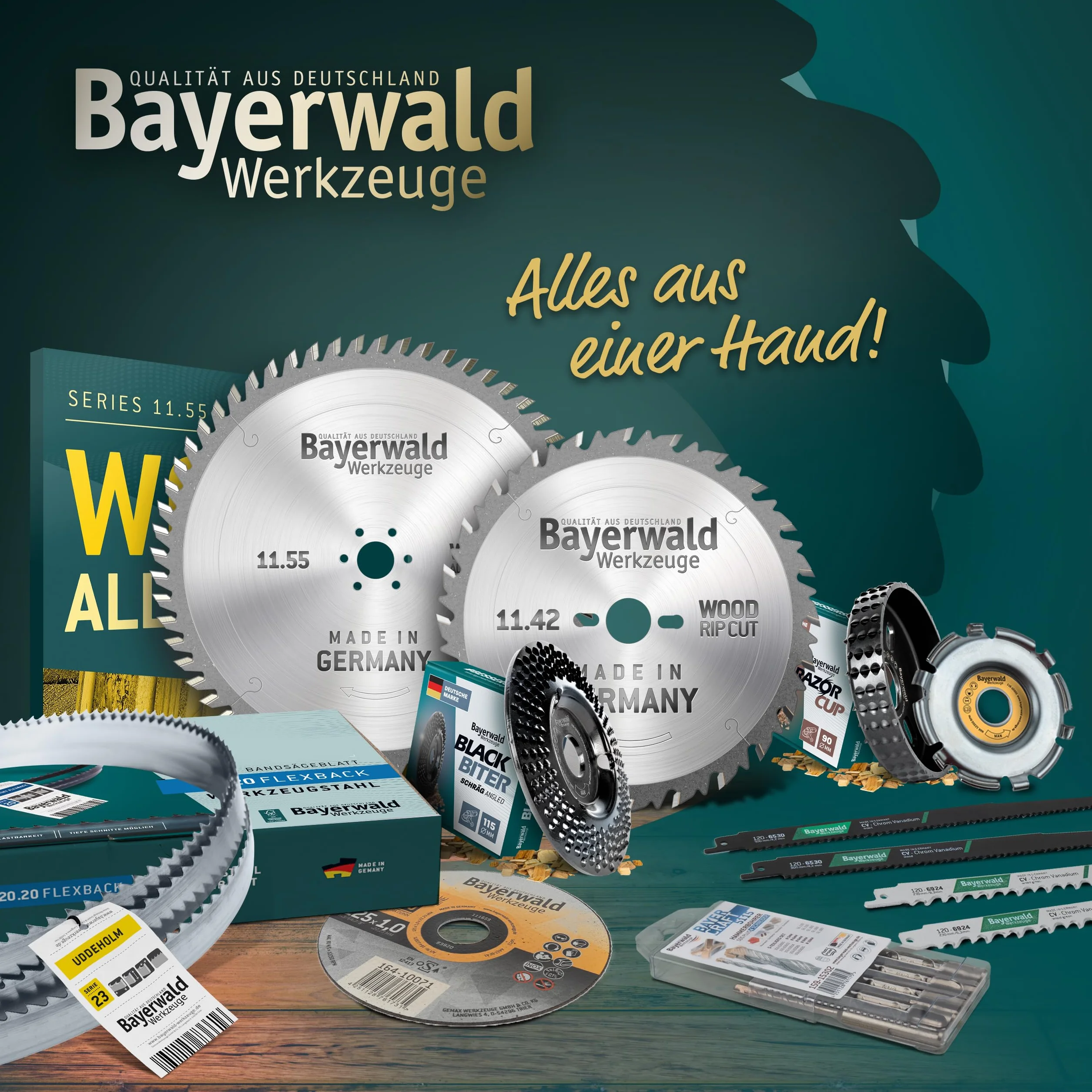 Bayerwald Hoja de sierra de cinta de acero 1790 x 6 x 0,5 x 6 cm para madera metales no ferrosos plástico chapas delgadas Holzstar HBS 251