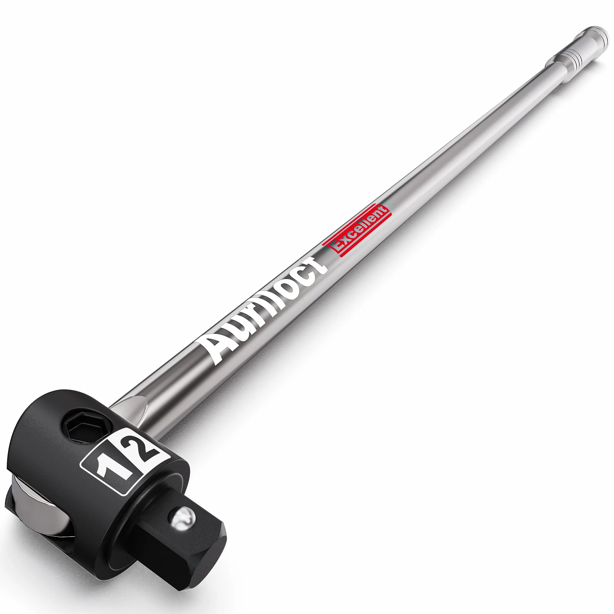 Barra Articulada 1/2", Mango Articulado 60 cm, Barra Rompedora con Cabezal Giratorio de 250°, Llave Rompedora para Reparación de Automóviles y Mecánica