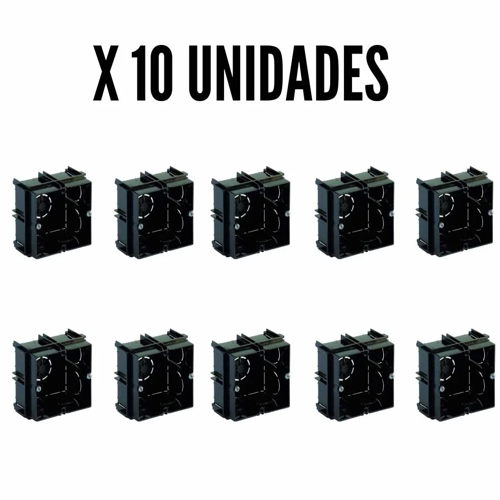 Cajas de empotrar electricidad pared 65x65x40 mm Cubillo universal Pack 10 unidades