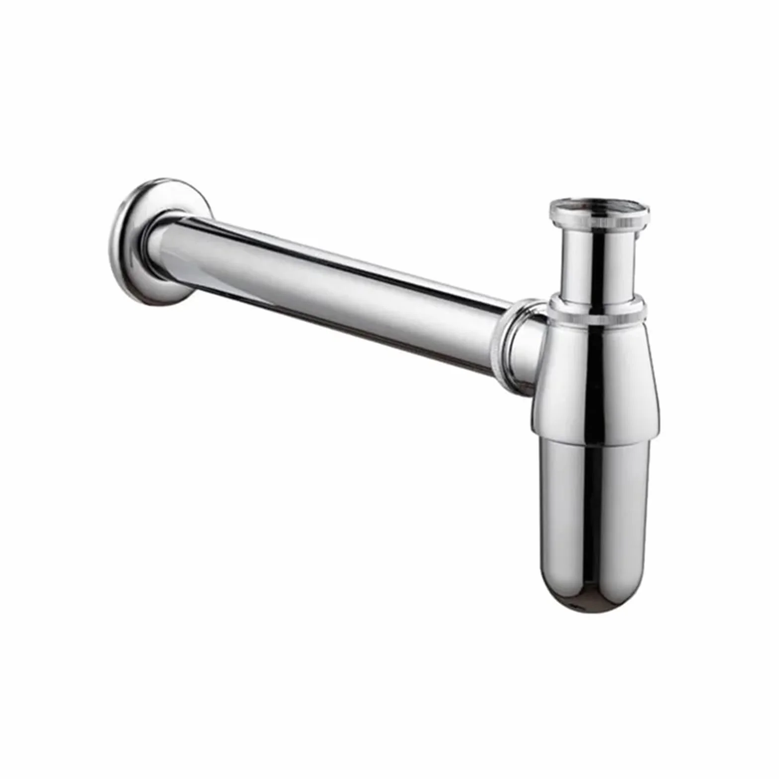 Desague lavabo Trampa for botellas de sifón pared latón macizo estilo antiguo con lavabo, tubo emergente plomería for residuos(Brushed Bronze)