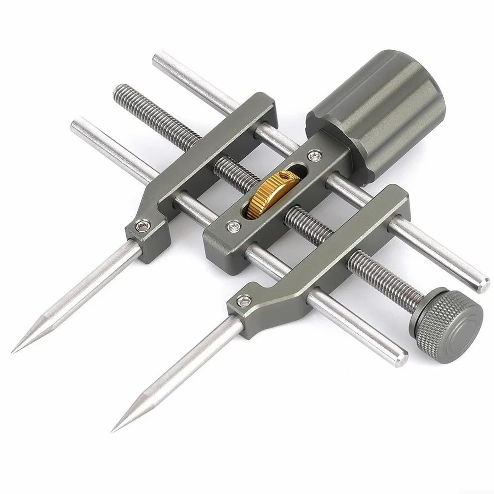 Oniissy Llave inglesa de lente ajustable, herramienta de reparación de lentes de precisión con perillas de ajuste duales, mango antideslizante para cámara/prismáticos, extracción de anillos ópticos (2