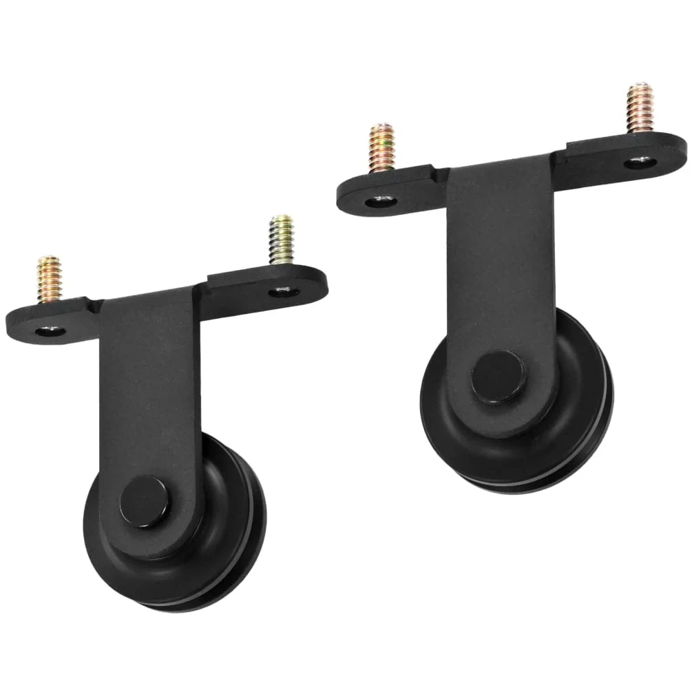 vidaXL Kit de herrajes para puertas correderas acero negro 200 cm