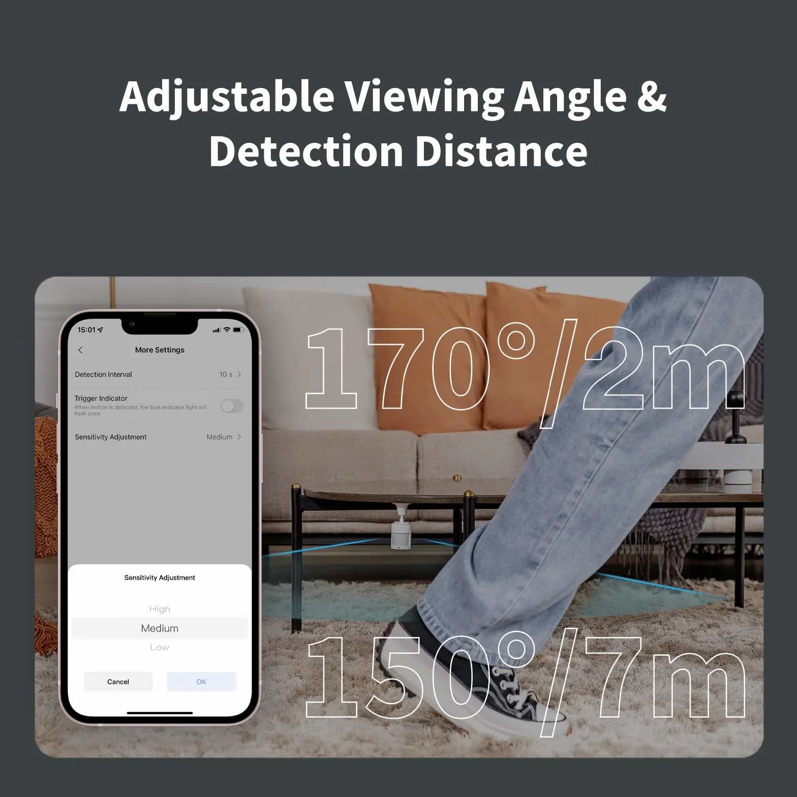 Aqara Sensor de Movimiento P1, Duración de Batería 5 Años, Compatible con HomeKit Alexa IFTTT