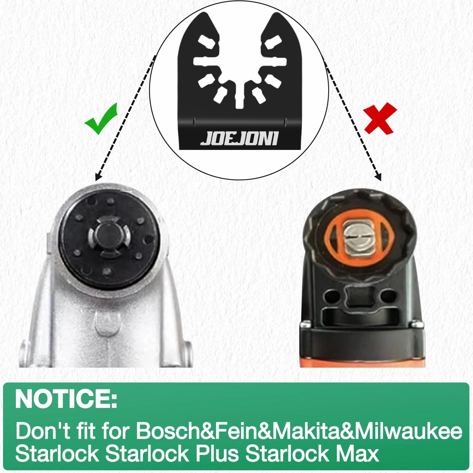 Juego de 53 hojas de sierra multiherramienta, hojas de sierra oscilantes universales, multiherramienta, juego de accesorios, cuchillas oscilantes para Fein Multimaster, Milwaukee, Bosch,
