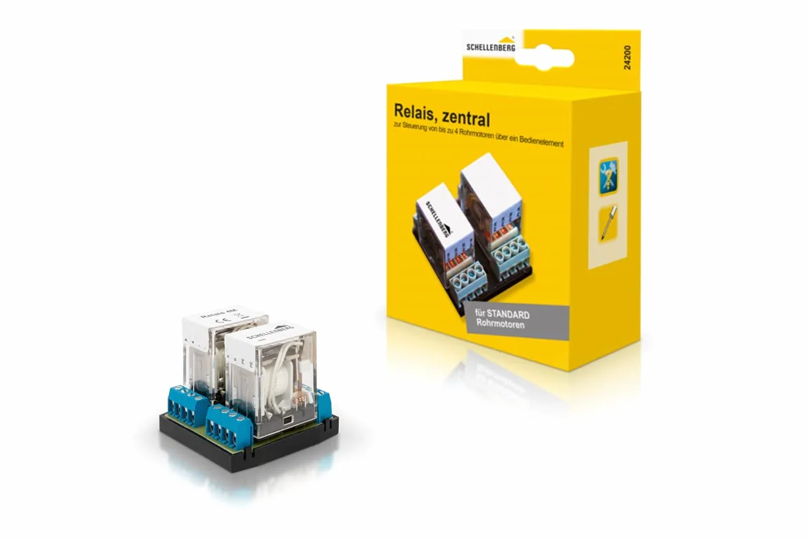 Schellenberg 24200 Relé de desconexión de persiana, central, 4 vías