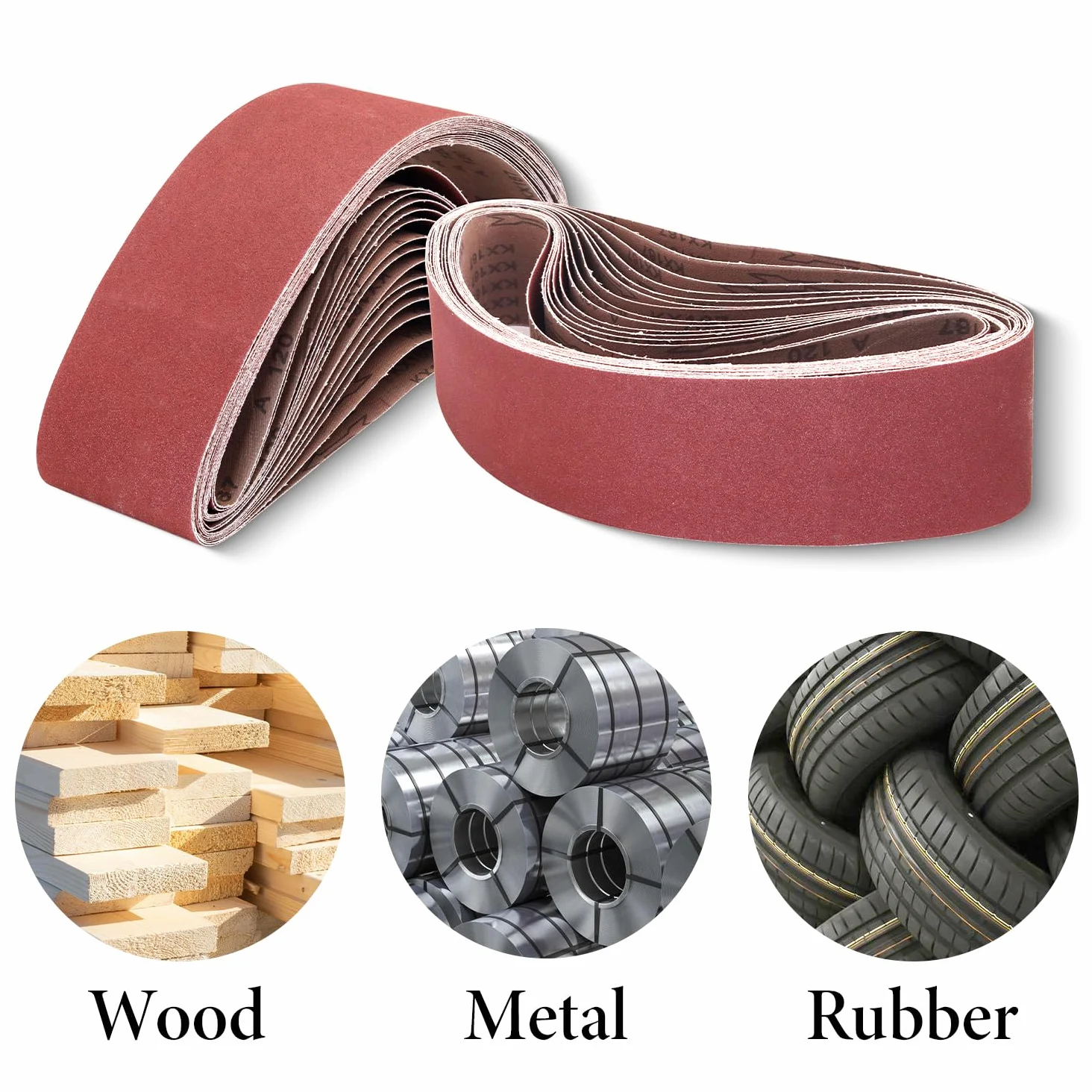 4 correas de lijado de 36, correa de lijado de óxido de aluminio de grano 120 para lijadora de banda, correa de lijadora de banda 4 x 36 para carpintería, paquete de 15 (4 x 36 pulgadas, grano 120)