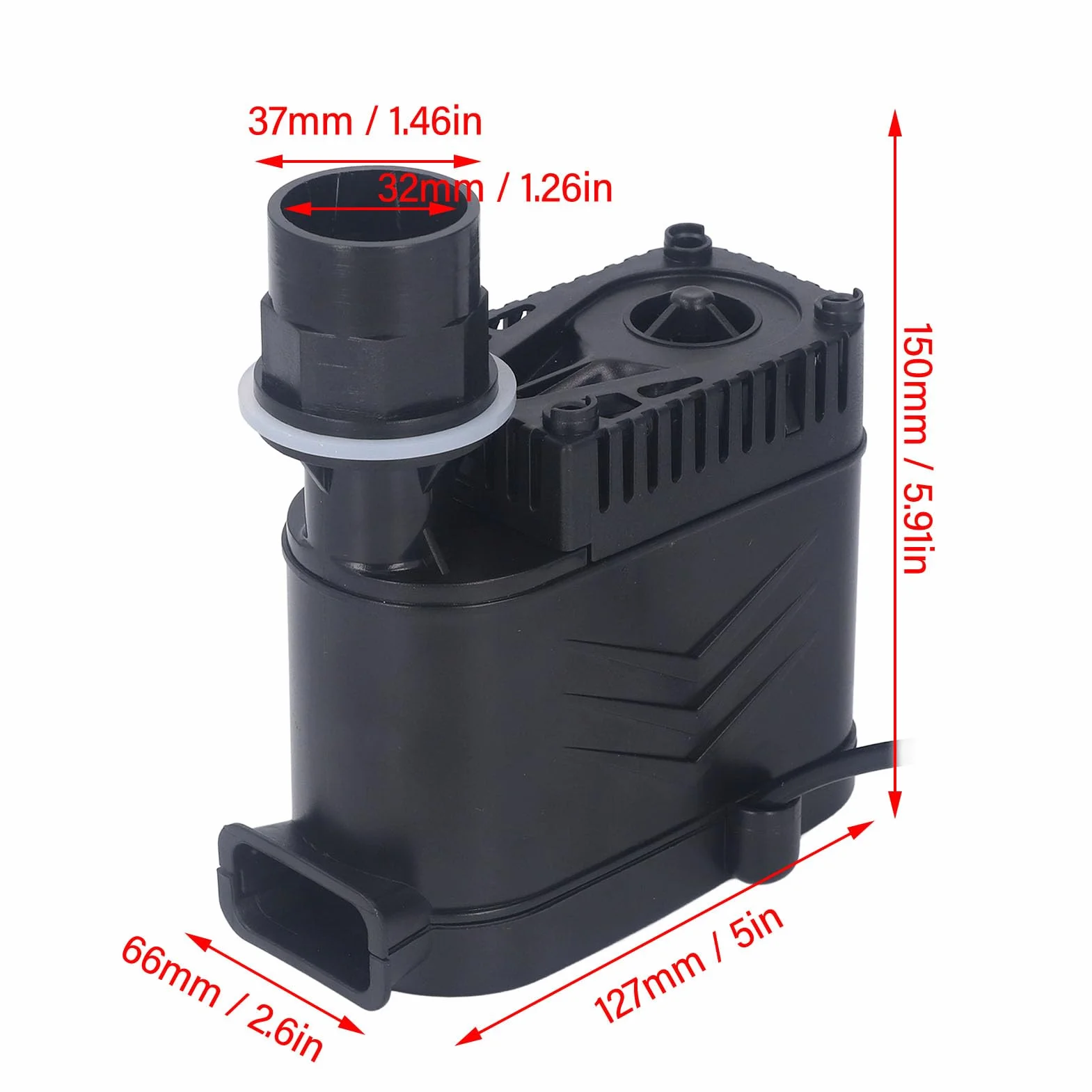 Bomba de Agua de Aire Acondicionado 35W, Bomba de Condensado Automática 3000LPH IPX8 Bomba de Condensado HAVC Impermeable 1m de Elevación