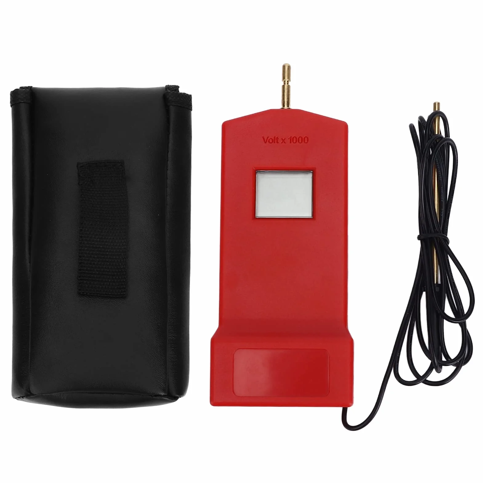 Probador de Vallas 15 X 6 X 2 Cm Probador de Vallas LCD Digital con Batería para Granjas (rojo)