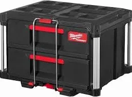 Milwaukee PACKOUT - Cajonera de 2 cajones Milwaukey, Rojo (4932472129)