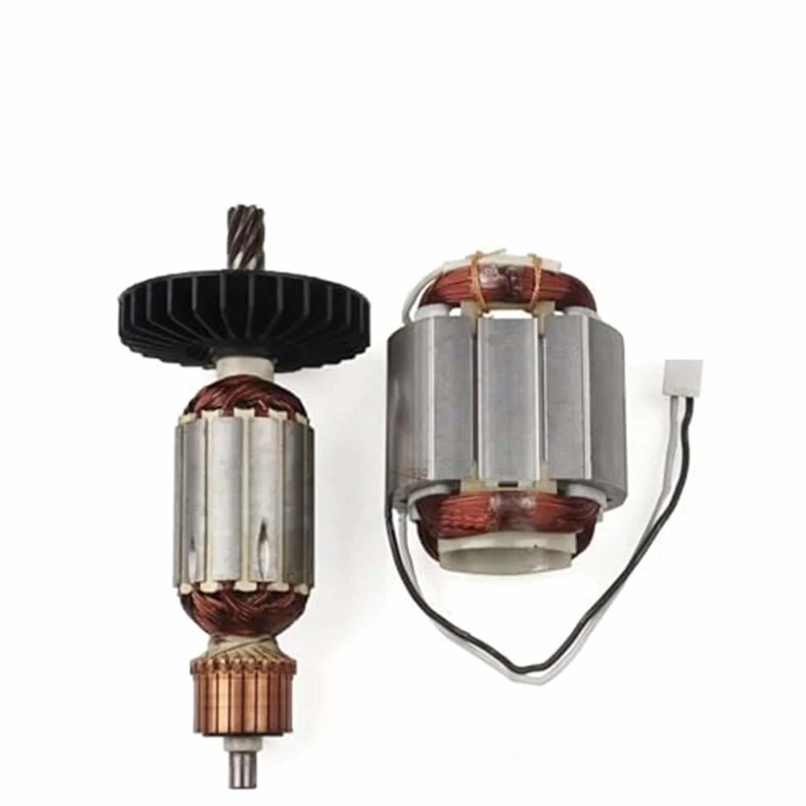 Accesorios de Armadura de Rotor de 220-240V HR2810, for makita, reemplazo de Bobina de estator de Anclaje de Armadura de Rotor de Martillo HR2810 Rotor del Motor(Black with Bearing)