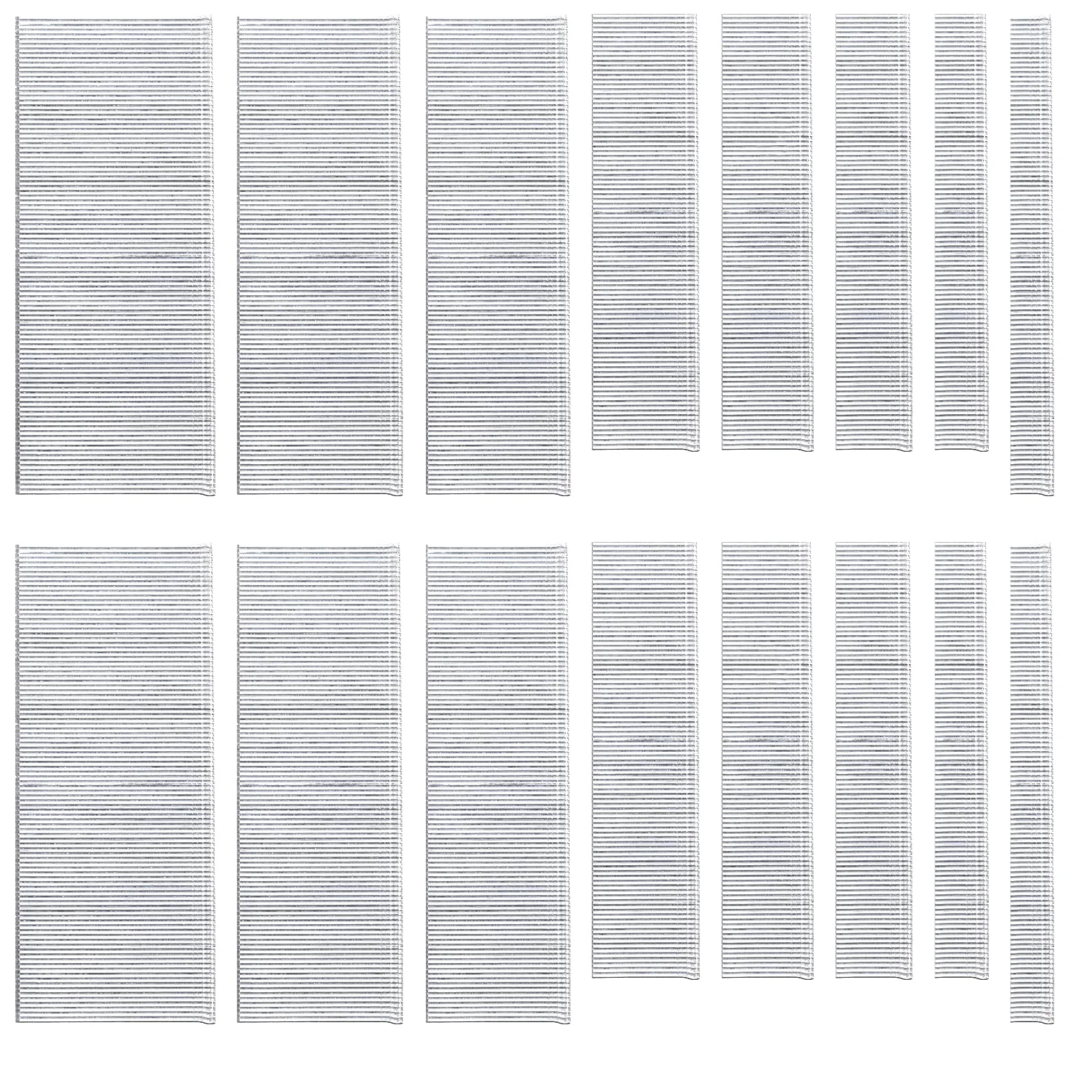 Glarks 4000 piezas 18 clavos de Brad galvanizados de 8 dimensiones a través del kit de combinación de clavos de acabado para el montaje de gabinetes de moldeo