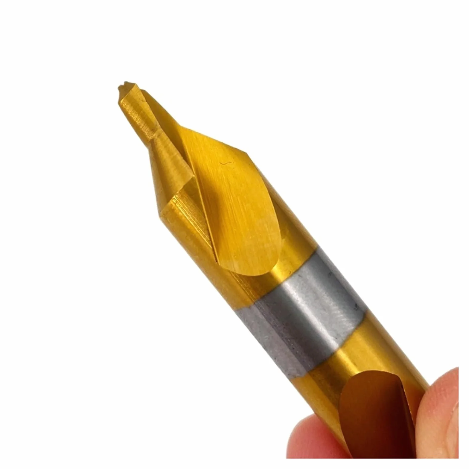 Brocas de centrado HSS, Taladro central de acero inoxidable M35 HSS-Co con ranura en espiral recubierta cobalto Ti A1 a A6 10 piezas(A2.0 2DX5D1X40L,1PCS)