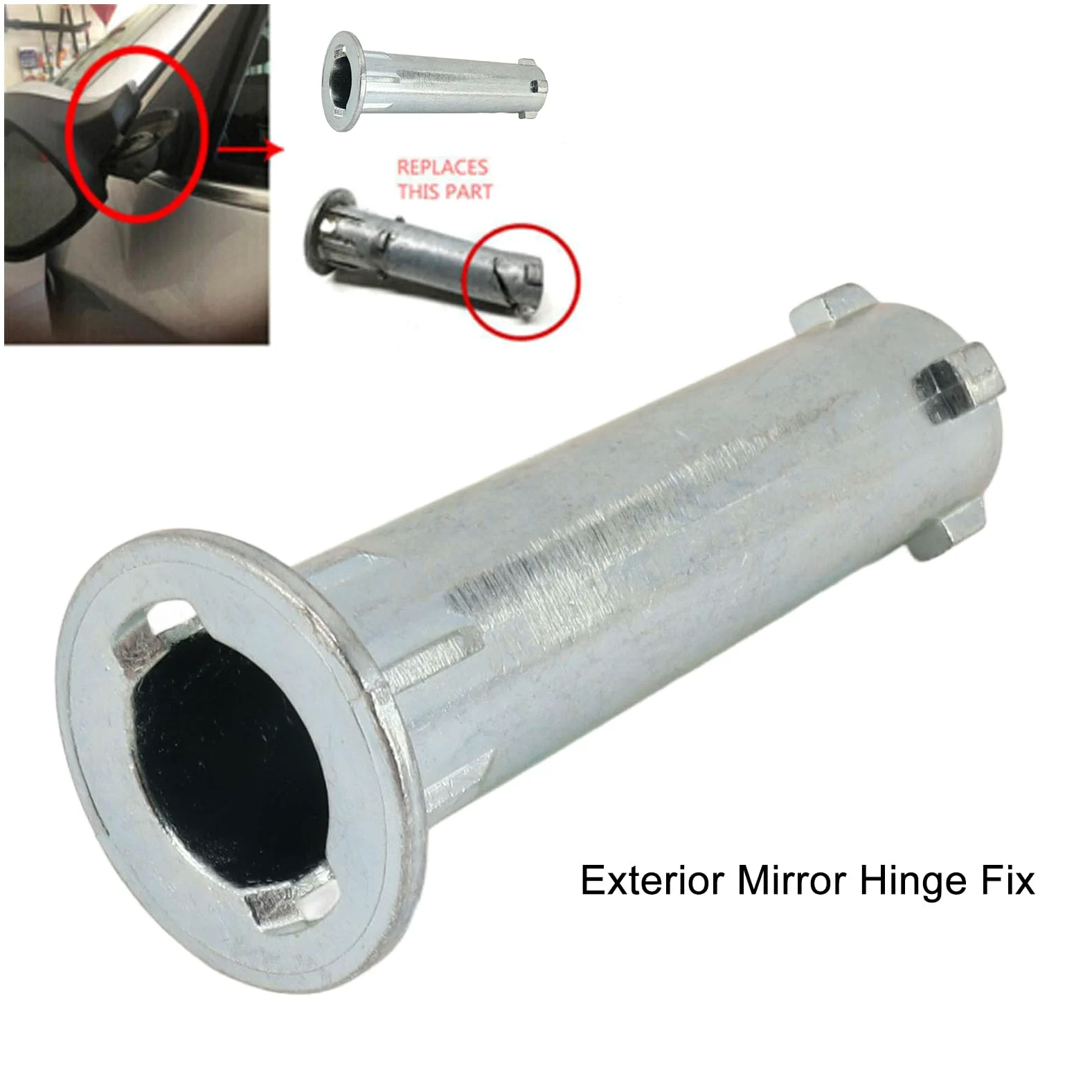 SENECESLI Fijación de Bisagra de Espejo Exterior, Pasador de Bisagra de Espejo de Repuesto para X1 E84 X3 F25, Soporte de de Acero Inoxidable 304 con OE 233640010, Fácil de Instalar