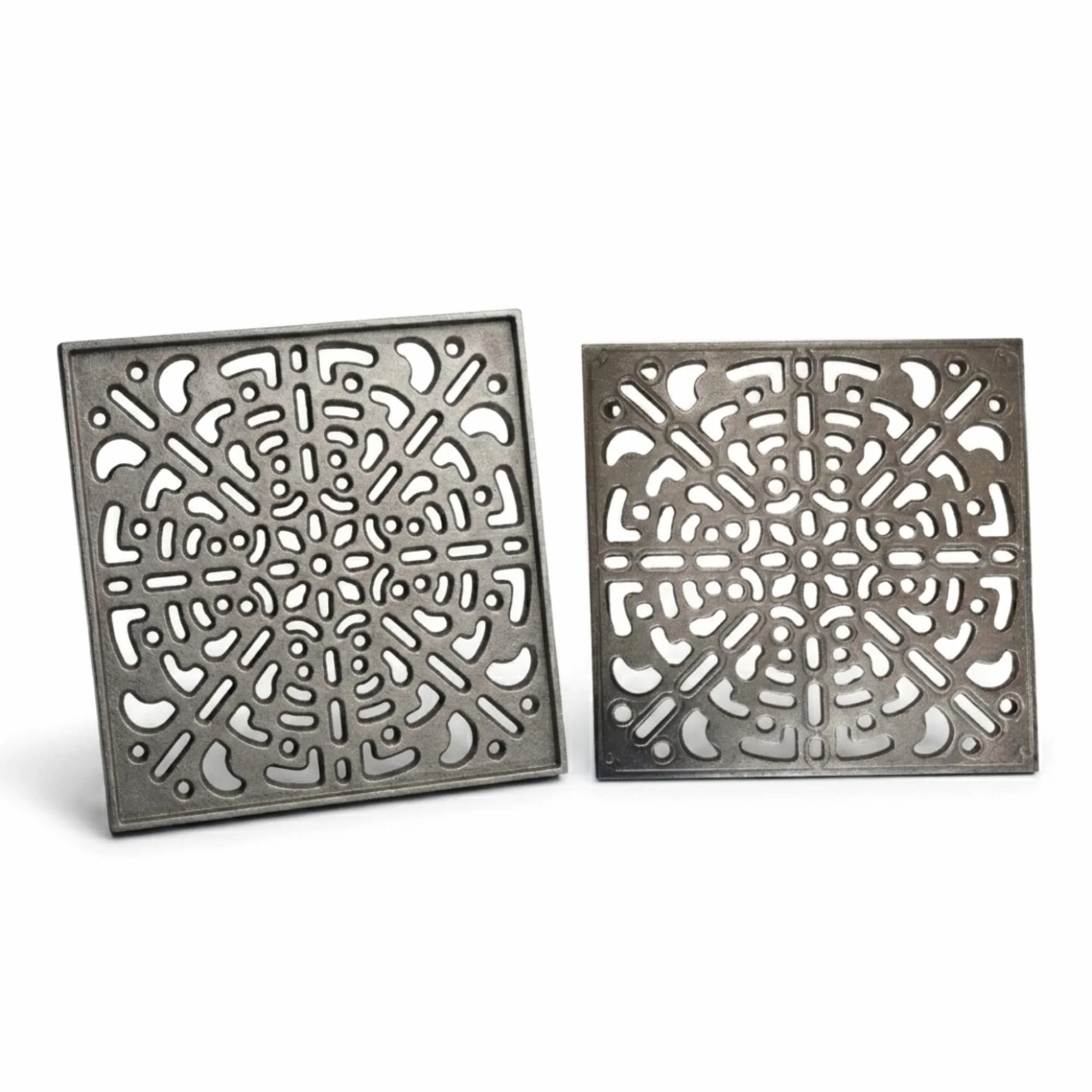 Lunaway - Rejilla de ventilación Decorada de Hierro Fundido para Chimenea y Estufa | Grosor perimetral 1,5 cm | Grosor Central 1 cm (15 x 15 cm)