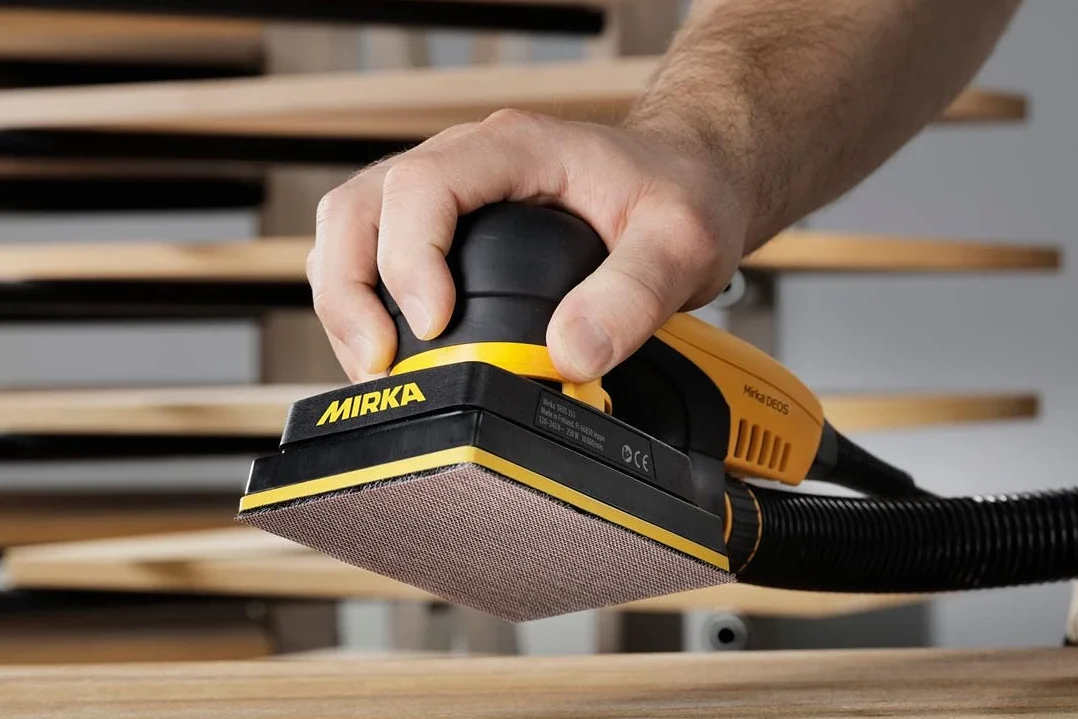 Mirka Abranet tiras de lijado de malla 81x133 mm cierre adhesivo/grano P320 / 50 piezas/para lijar madera, masilla, barniz, plástico / 5417805032