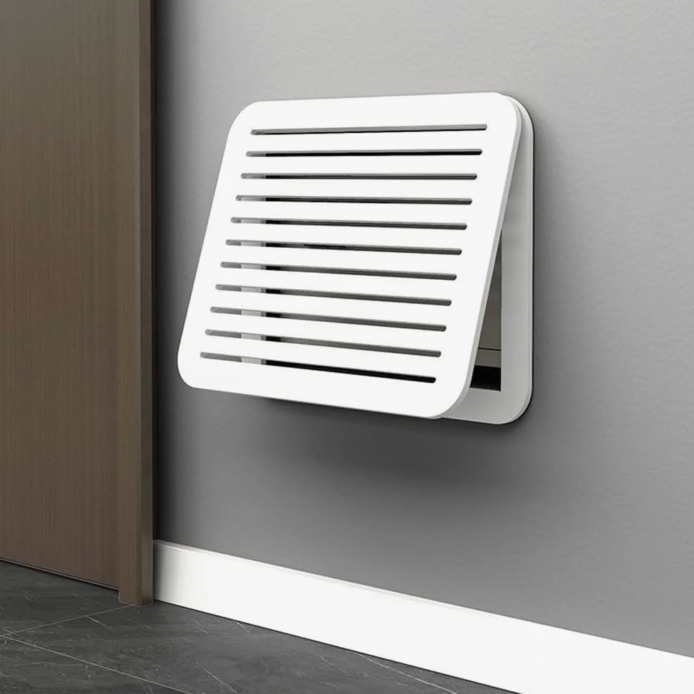 Caja de fusibles decorativa montada en la pared con puerta abatible para protección del medidor eléctrico y aspecto elegante (C)