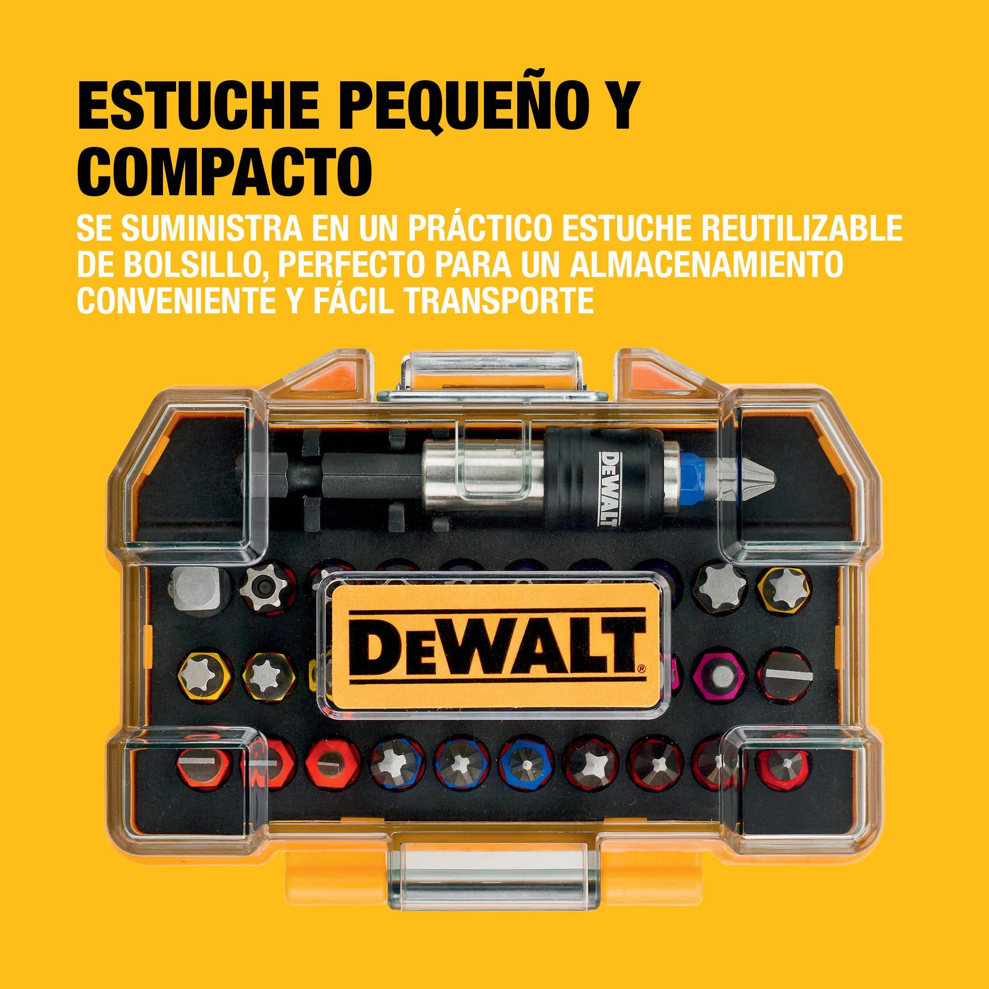DEWALT - Juego de atornilladores de alto rendimiento en Tough Case 25mm (32piezas), DT7969-QZ