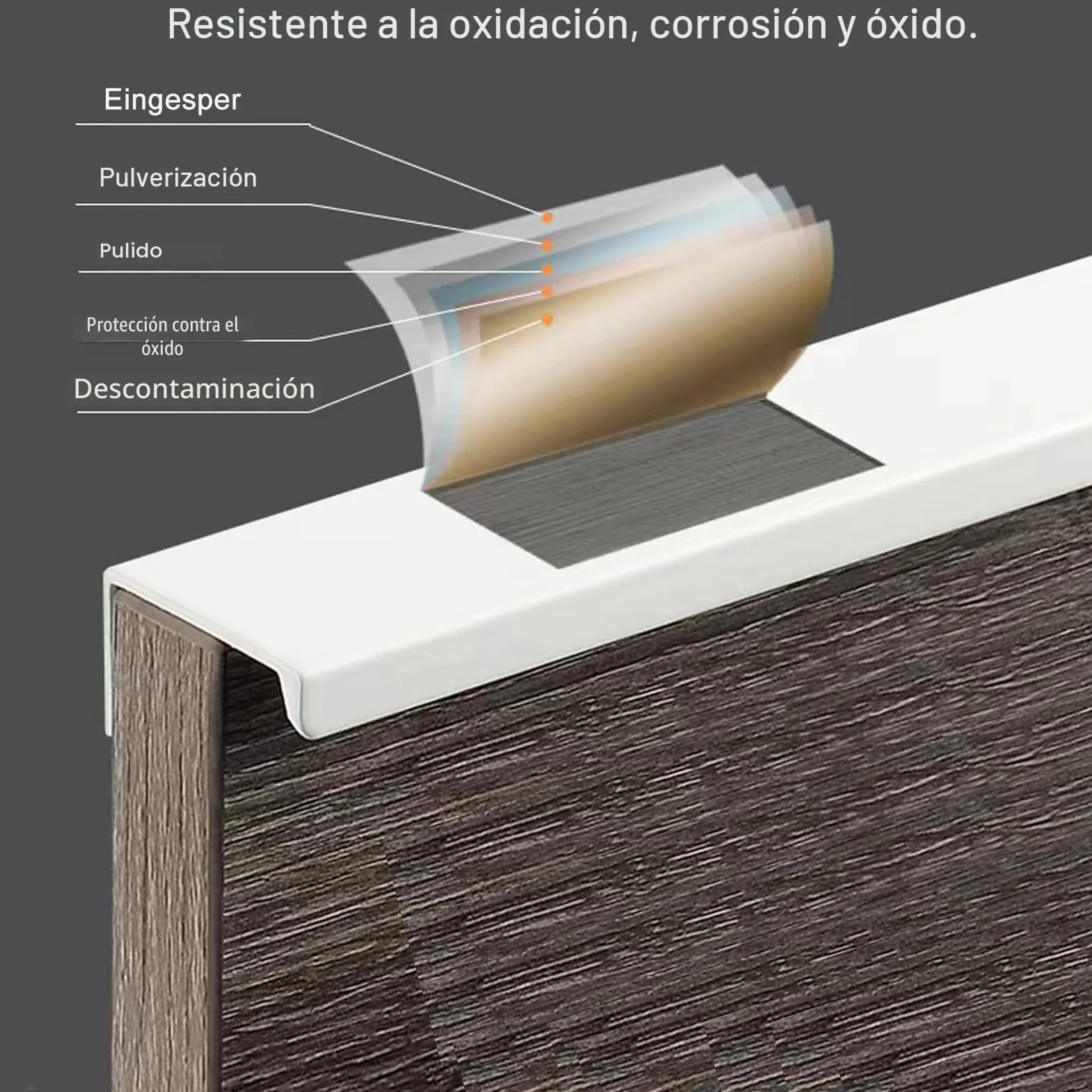Tiradores Ocultos para Muebles 12 cm Blanco - Tiradores Invisibles para Puertas y Armarios de Cocina