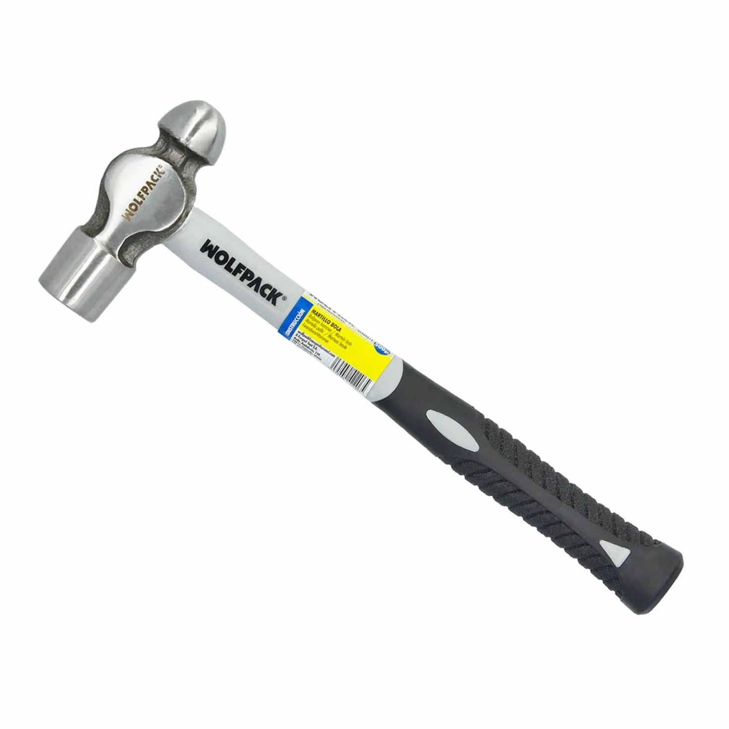 WOLFPACK LINEA PROFESIONAL Martillo Bola 650 Gramos Mango Fibra Vidrio