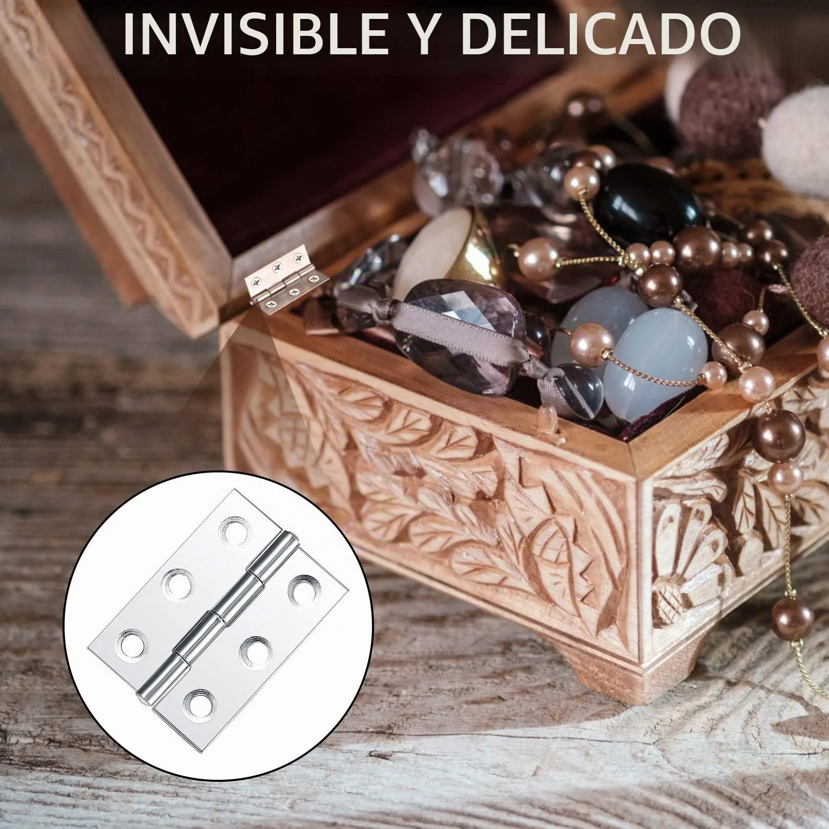 20 Piezas Bisagras Puertas Madera,Visagras Pequeñas, Bisagras de Acero Inoxidable Conectores para Gabinete Armario Puertas Ventanas