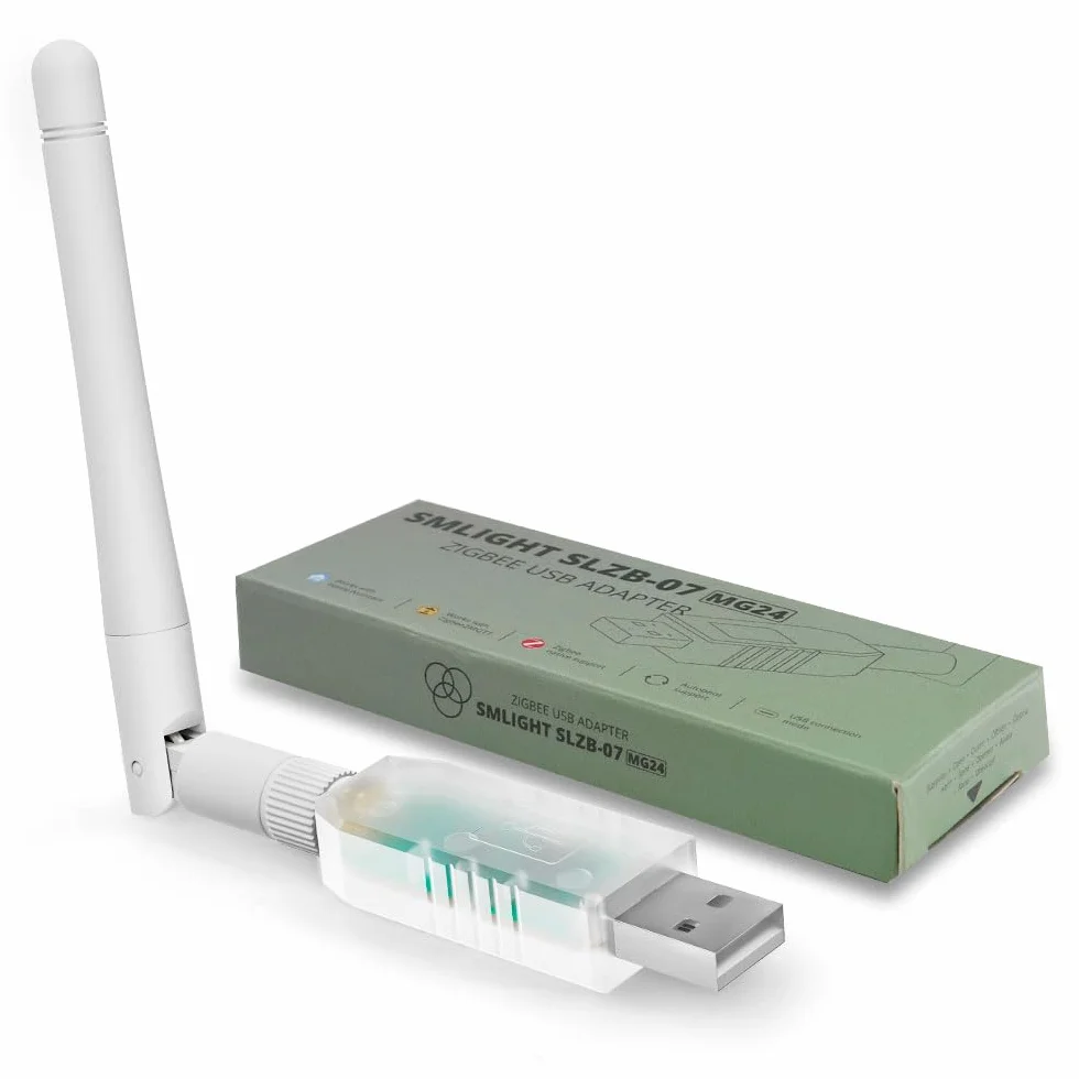 SMLIGHT SLZB-07MG24 Zigbee 3.0 - Adaptador mini USB para coordinador Zigbee2MQTT, Home Assistant, ZHA