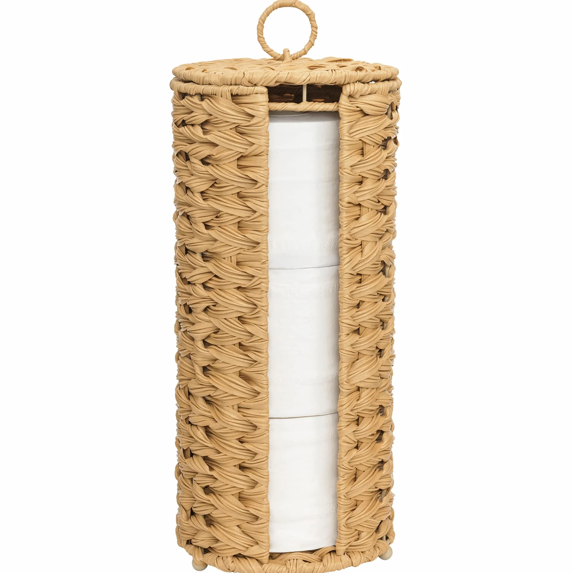 GRANNY SAYS Soporte de Almacenamiento de Papel higiénico, Soporte de Papel higiénico con Almacenamiento, Soporte de pañuelos de baño, Soporte de Rollo de Inodoro Independiente, Organizador de Papel
