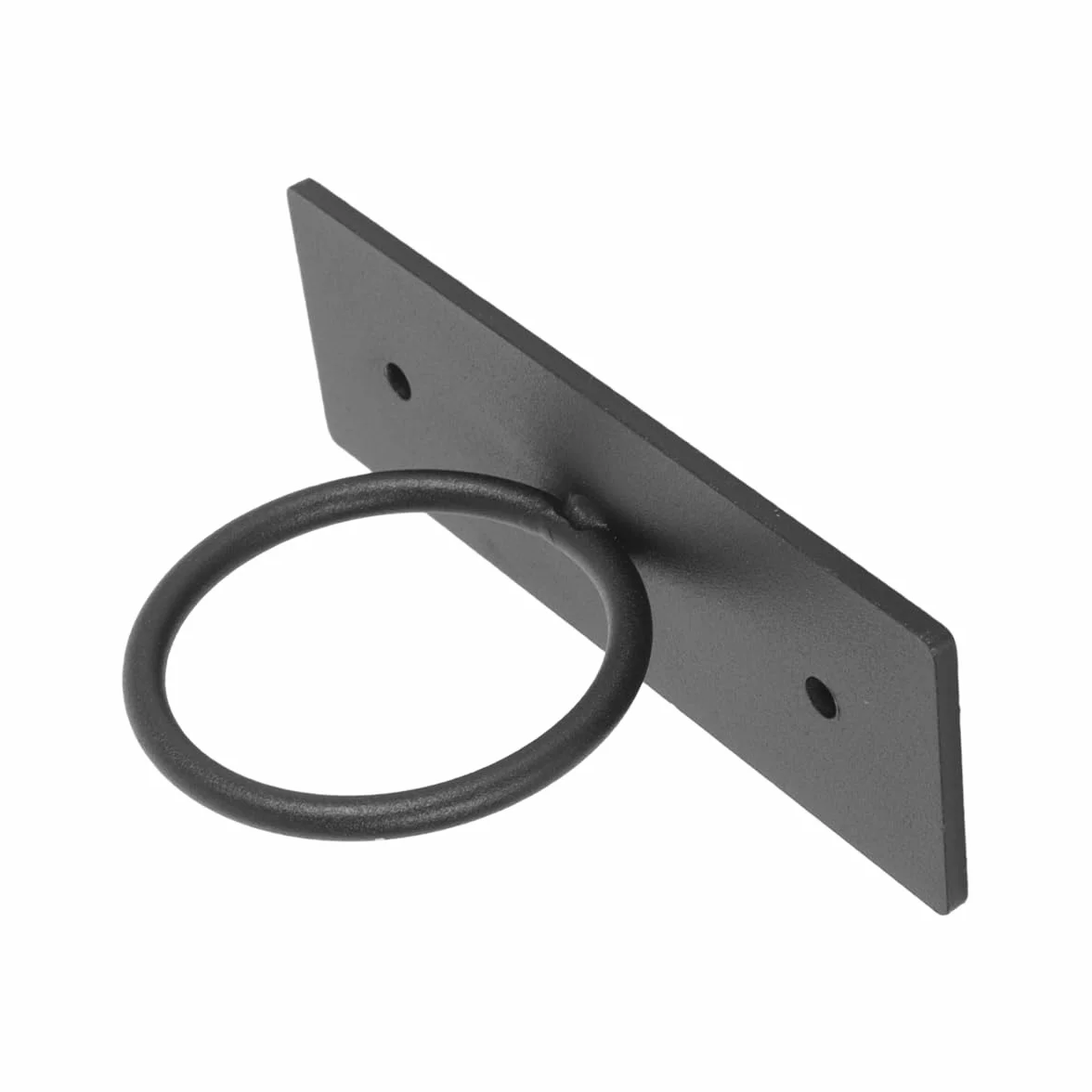 Alide Juego de 5 soportes para cables negros de acero inoxidable con cuerda de yute para pasamanos y escaleras.