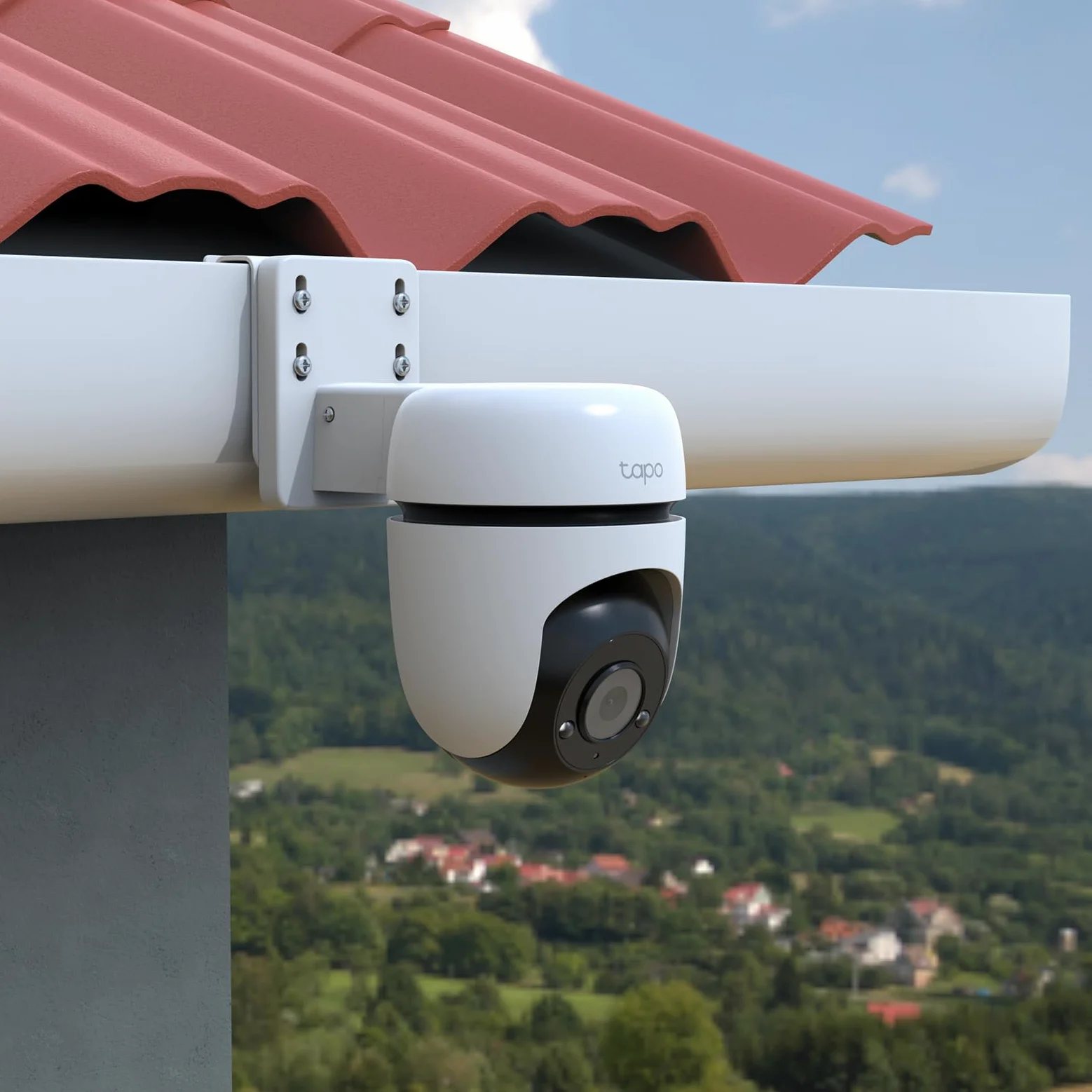 Soporte para canalón de cámara TP-Link Tapo TC40/TC41/C500/C510W/C520WS/C530WS/C501GW/C51A/C52A Pan/Tilt cámara de seguridad al aire libre