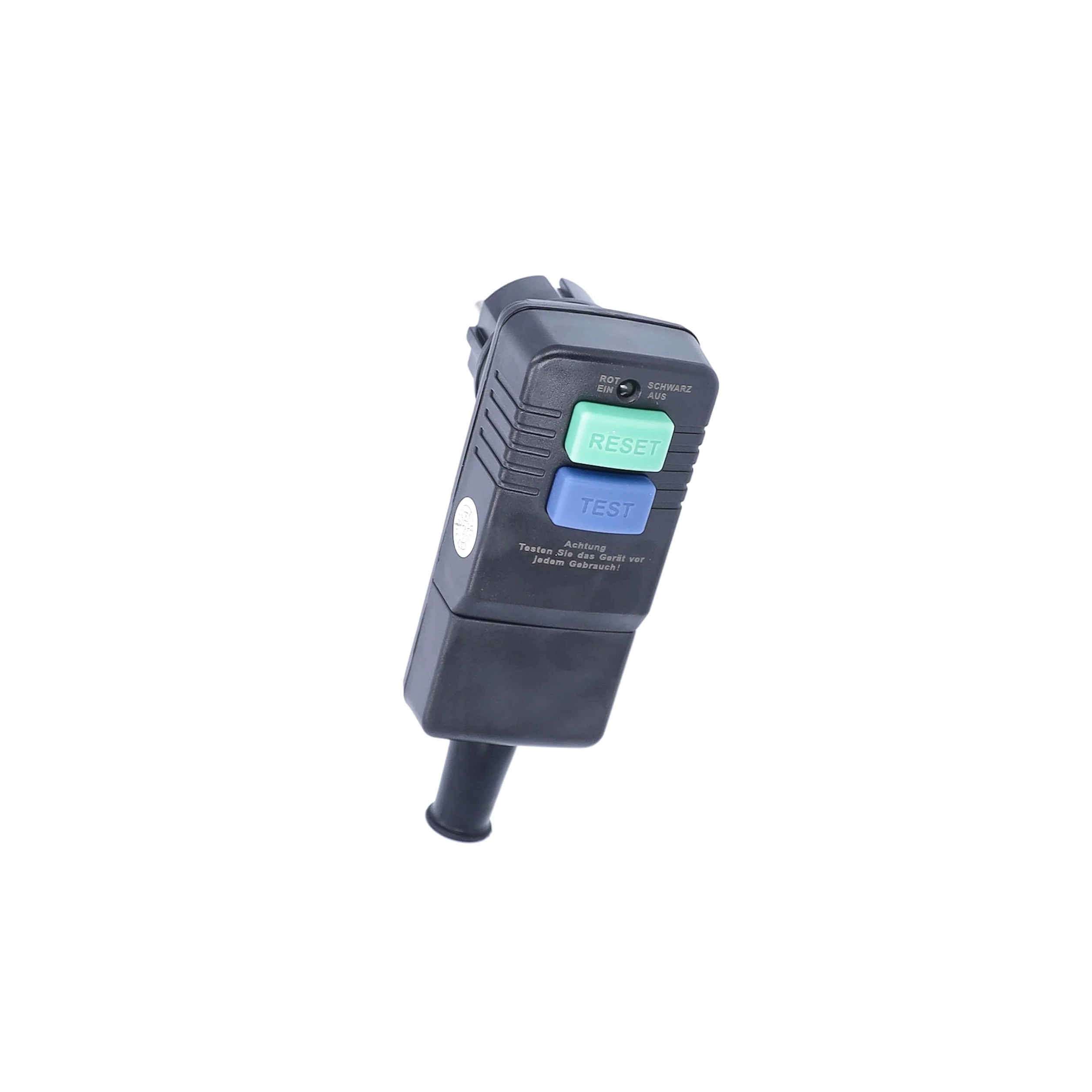 as - Schwabe interruptor diferencial 30 mA - protección personal - 230 V / 16 A / 3.500 W - desconexión <30 ms - enchufe PRCD - protección laboral fiable - apto para uso en exteriores (IP44), 45209