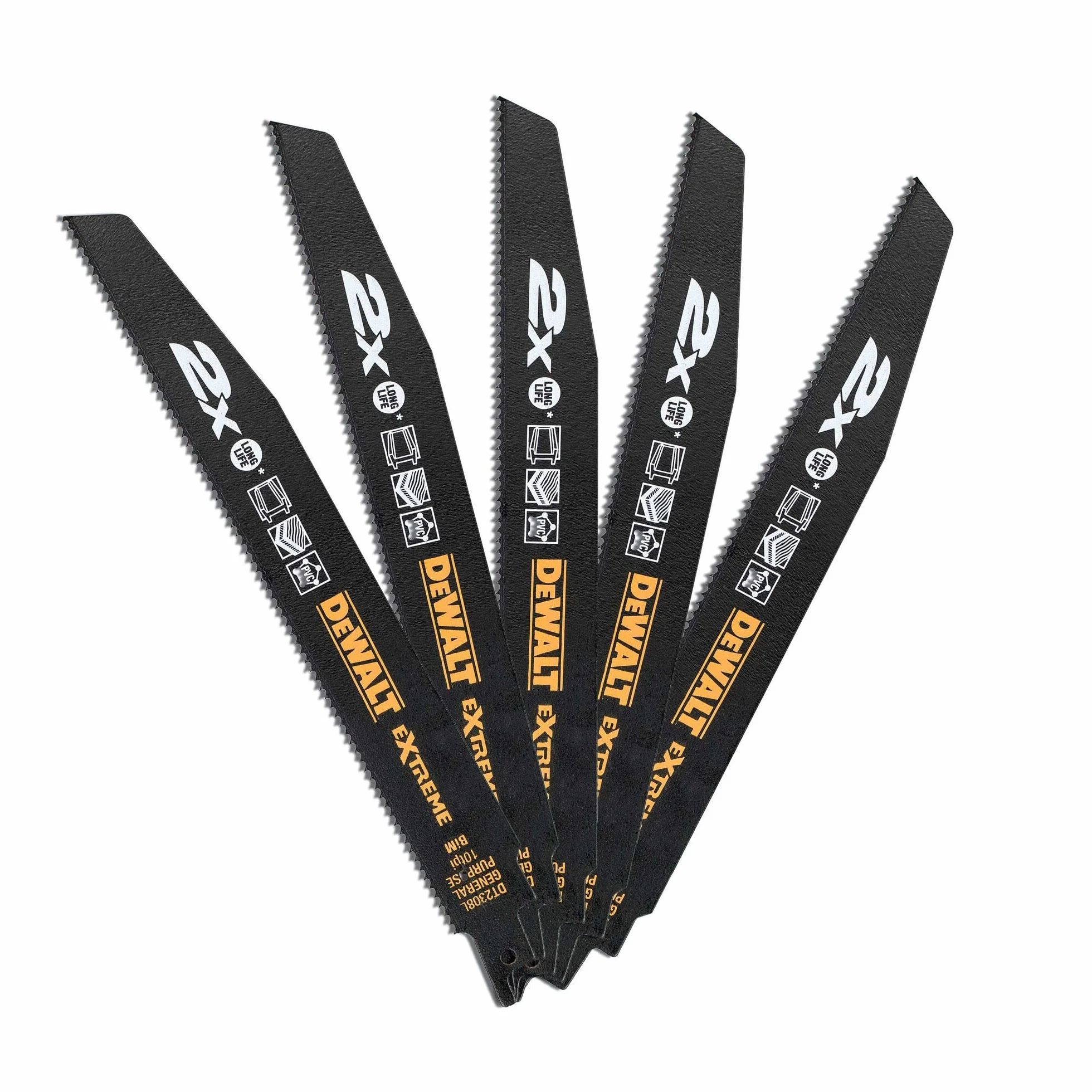 DeWalt DT2308L-QZ Hoja de sierra sable bi-metal Extreme 228 mm 1 mm
