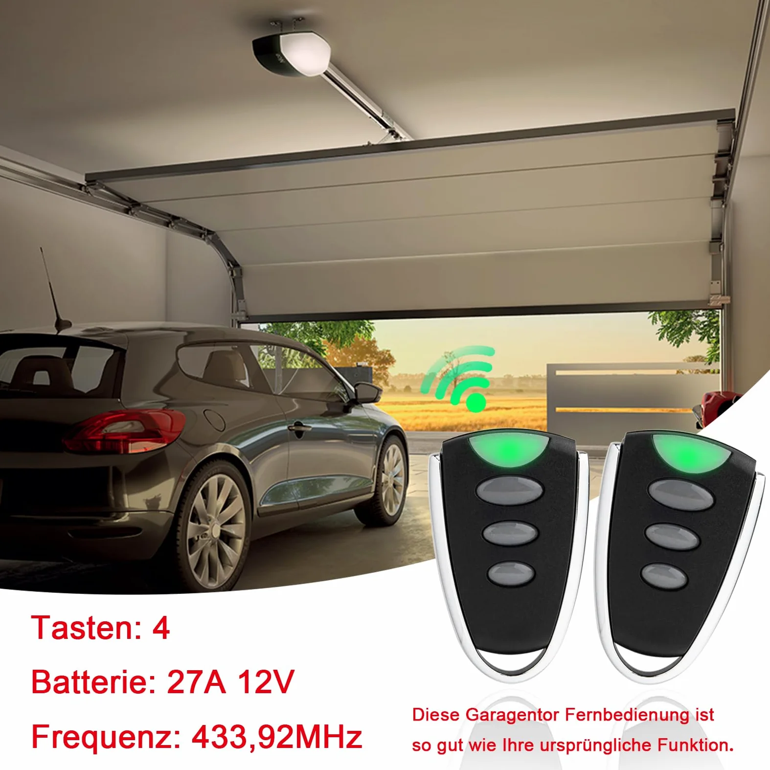 84335EML - Mando a distancia para puerta de garaje MotorLift 500/700/750/850 para puerta de garaje LiftMaster LM1000/LM60/600A/LM800 LiftMaster HC100/260/280/600 SLY300/500/1 000-2pc