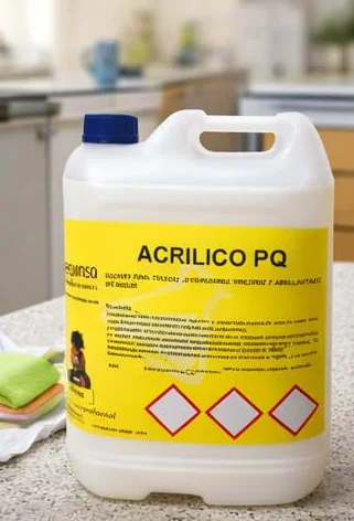 Cera Líquida para Abrillantado de Suelos y Sellado de Superficies Porosas, Envase 5 Litros