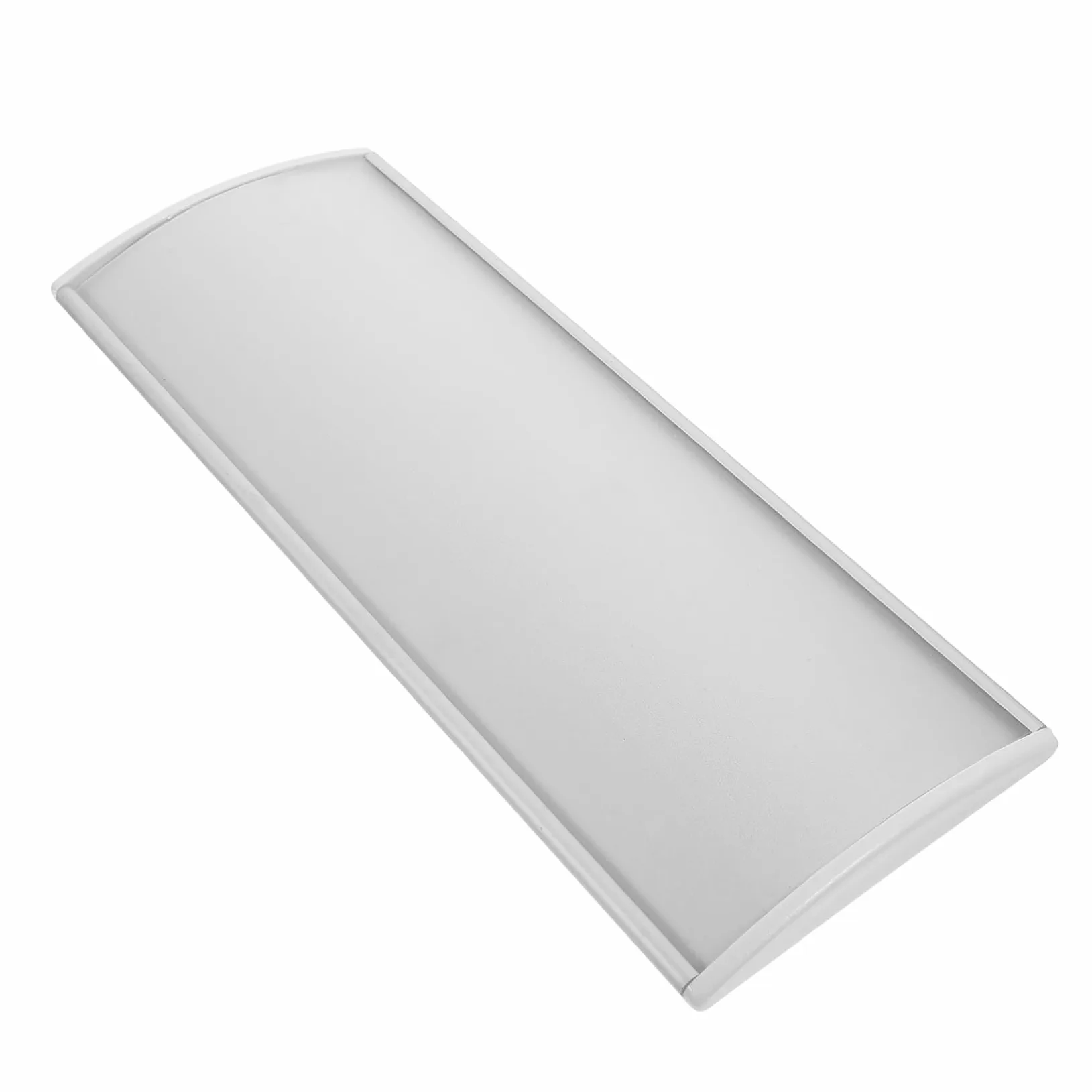 Lurrose Placa de Identificación Curva Diseño Simple y Rústico de Aleación de Aluminio Adecuado para Pintura DIY para Puerta de Oficina y Escribir Bendiciones Hogar o Fiestas