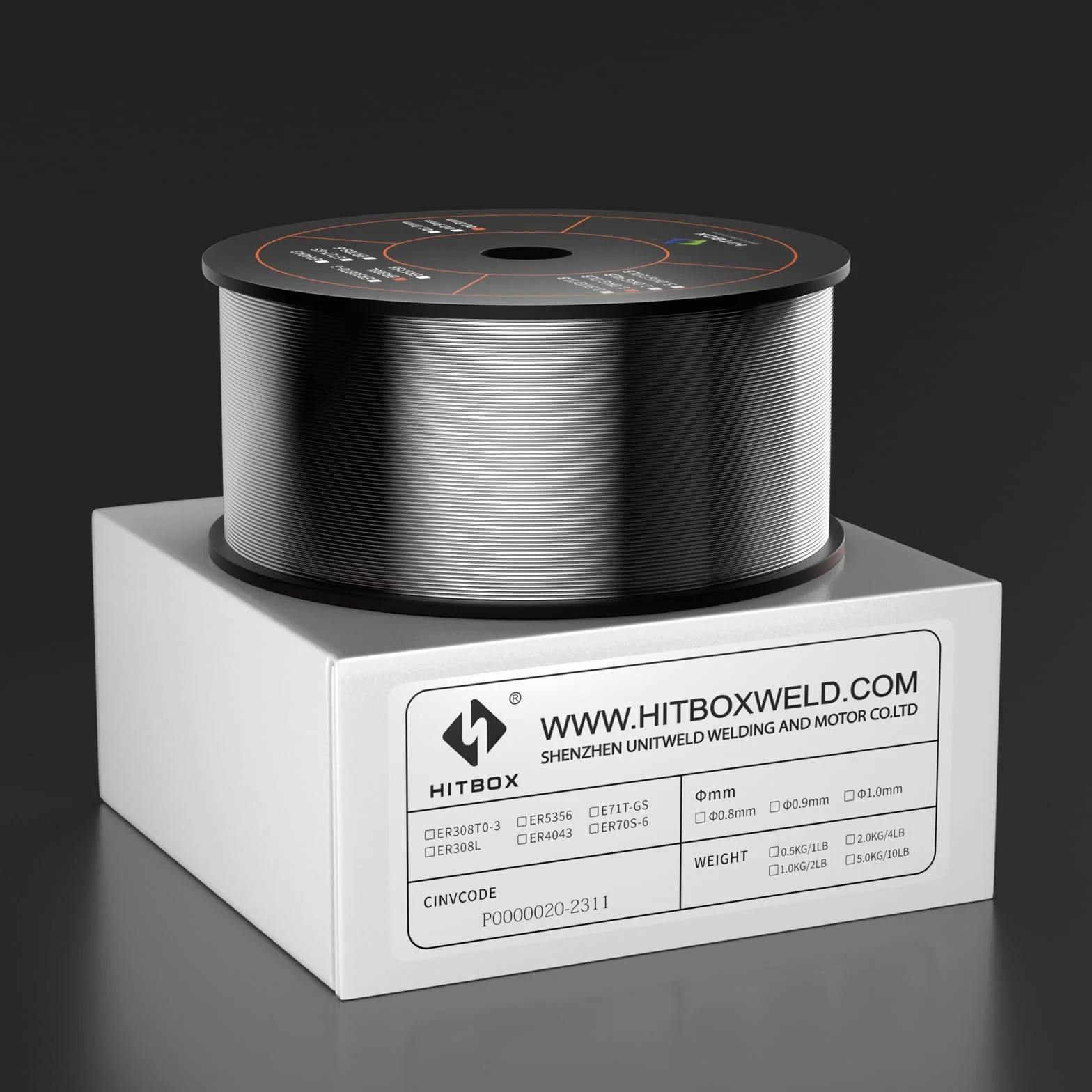 HITBOX Alambre MIG con gas 1 kg (ER308L - 0,8 mm) para soldadura de acero inoxidable – Alambre sólido para soldadoras MIG
