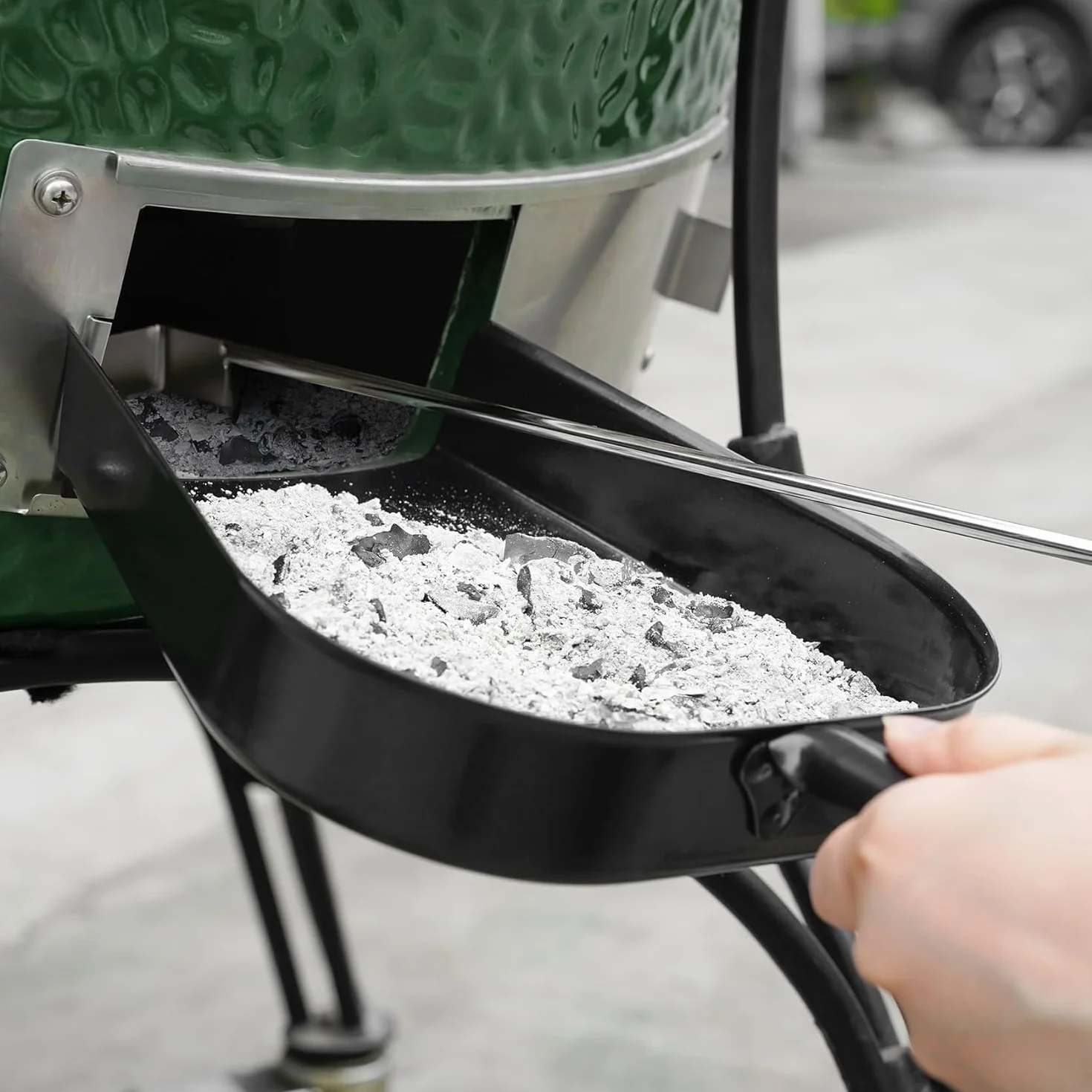 onlyfire Barbecue cenicero Herramienta de Ceniza Fit para Kamado/Ceramic Grill le Gusta Big Green Egg, Kamado Joe, Pit Boss, Louisiana, Grill Dome, Vision Grills, Char-Griller, etc.
