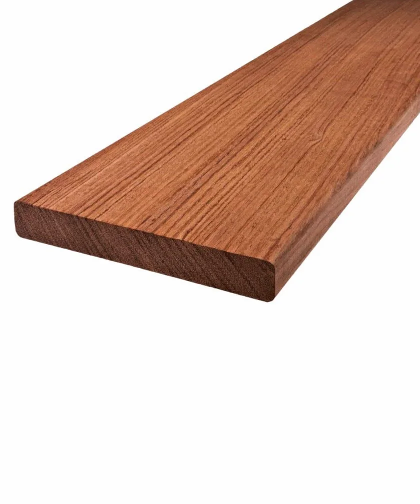 Tableros de terraza en jatoba, ancho 145 mm, grosor 21 mm (longitud 182 cm)