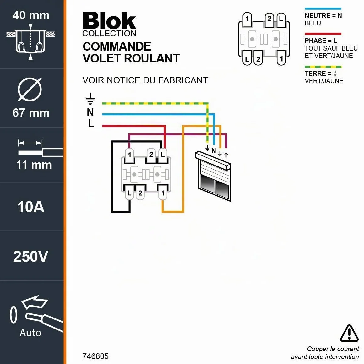 Blok Mando Persianas Blanco
