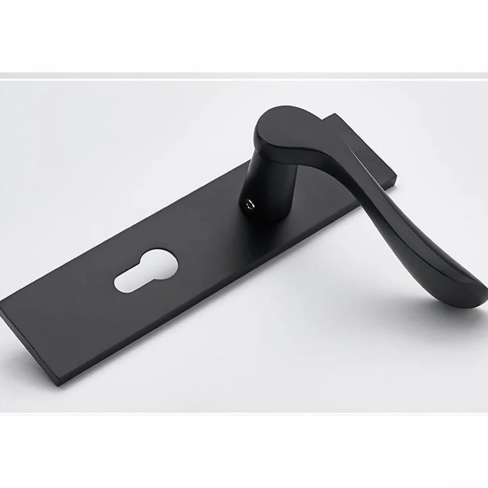 HpLive Manilla de puerta con cerradura y llave, juego de manilla para puertas interiores y exteriores para todo tipo de puertas
