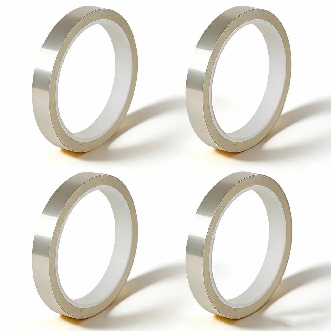 4 rollos de cinta térmica de sublimación transparente de 10 mm x 33 m, cinta resistente a altas temperaturas que no deja residuos, ideal para la transferencia de calor en tazas
