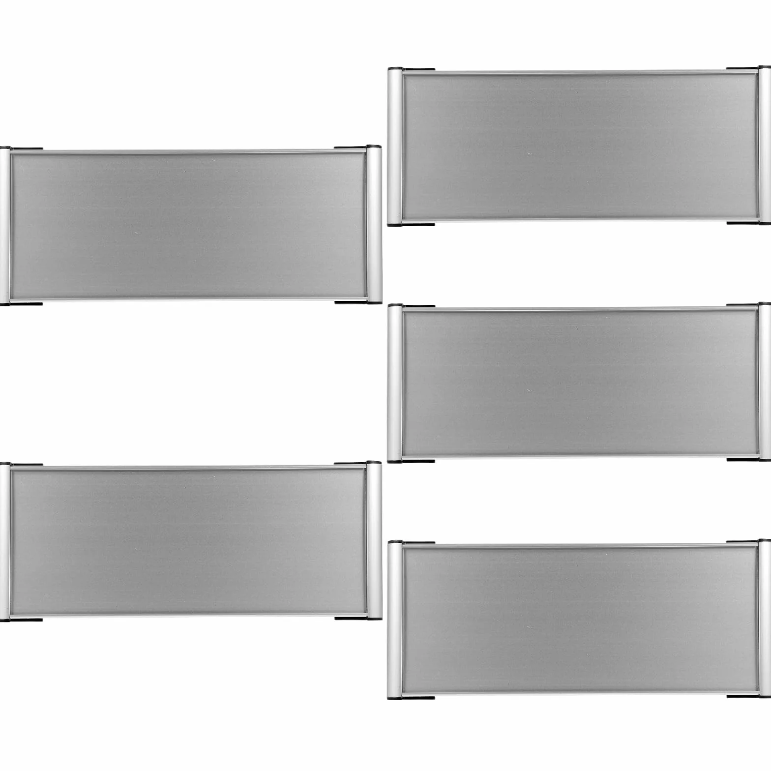 GANAZONO Placa De Nombre Para Puerta De Oficina De Aleación De Aluminio 11.02X4.72 Pulgadas Juego De 5 Placas Identificadoras Para Habitaciones Y Áreas De Trabajo