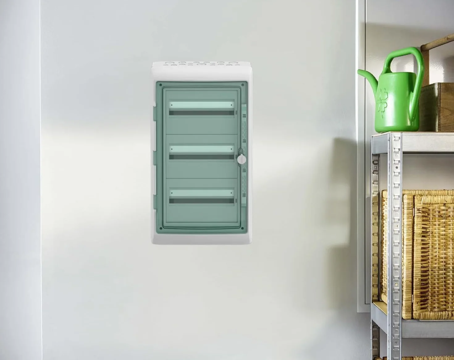 Schneider Electric Kaedra Mureva 10344DE - Distribuidor pequeño para zonas húmedas para jardín, sótano, garaje y exterior, caja de fusibles, 3 x 12 TE, IP65