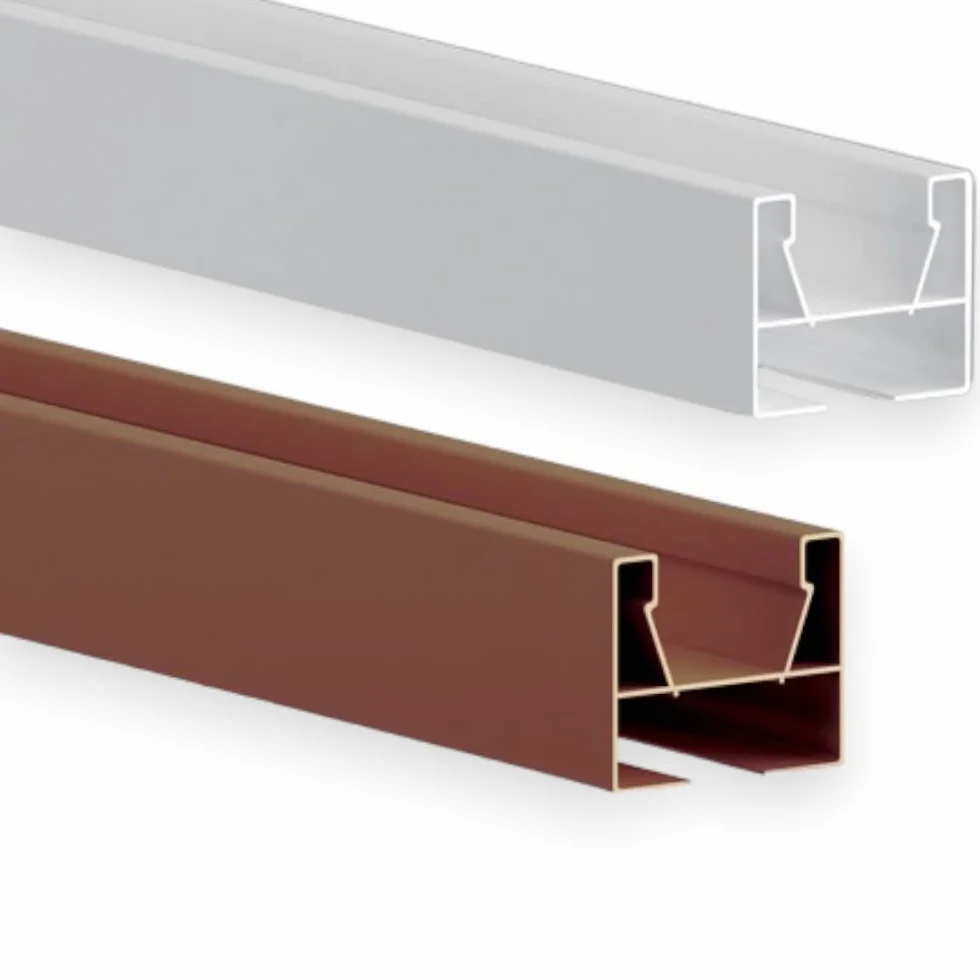 Accesorios para puertas correderas de PVC kit de cierre y riel superior (Riel superior Blanco (Tipo Extra))