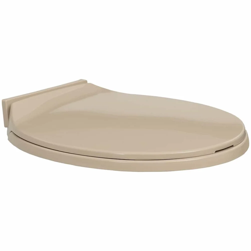 vidaXL Tapa y Asiento de Váter con Cierre Suave Ovalada Inodoro Retrete con Desmontaje Rápido de Diseño Ergonómico Fácil de Limpieza Beige