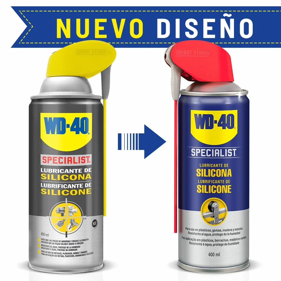 WD-40 Specialist - Lubricante de Silicona 400ml - Pack de 2 unidades