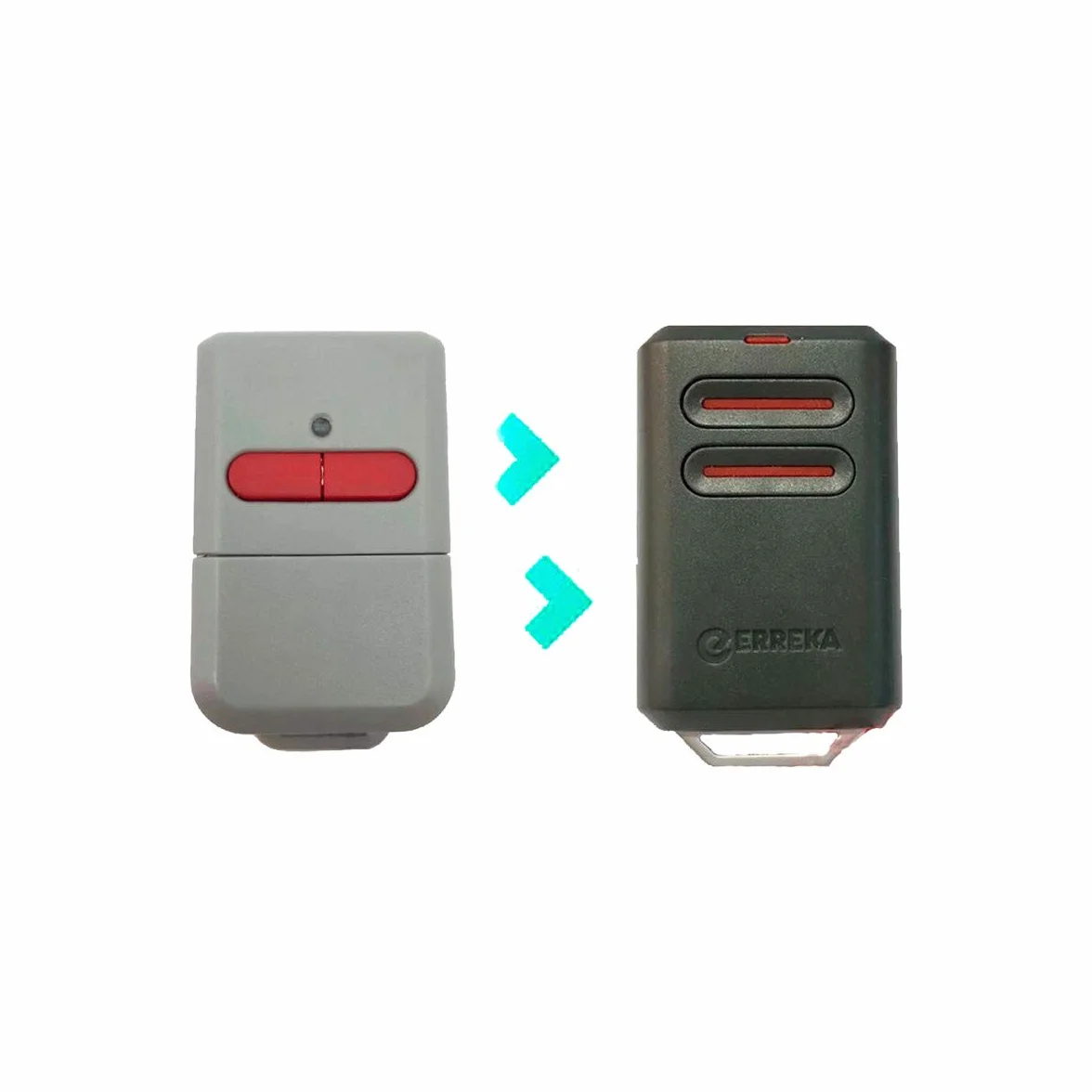 ERREKA KUMA KU02 Mando De Garaje De 2 Botones Canales 433 MHz Compatible Con Erreka Luna Y Reson Nuevo Modelo Más Resistente