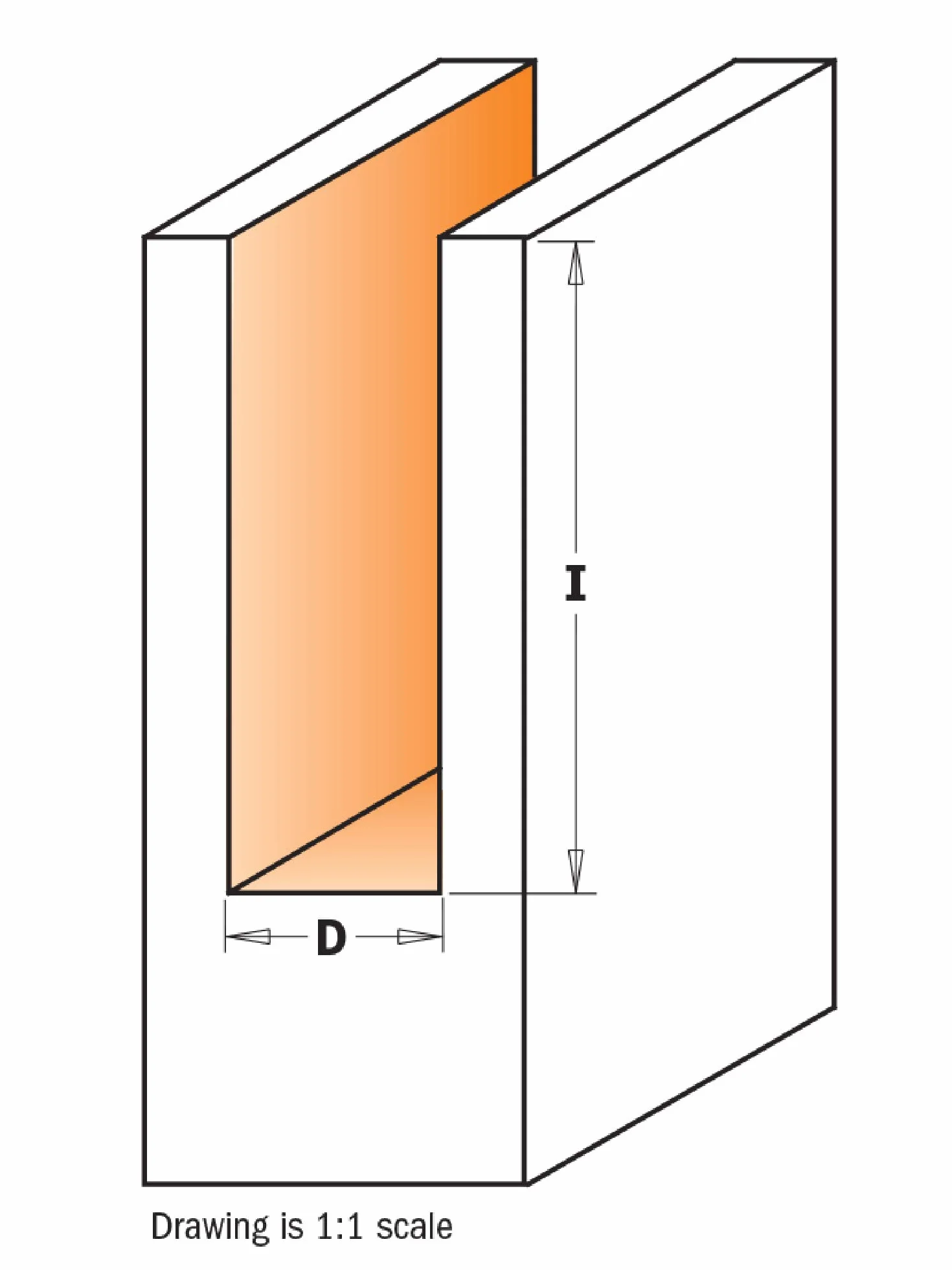 CMT ORANGE TOOLS 174.102.11 Fresa de corte recto para pantógrafo