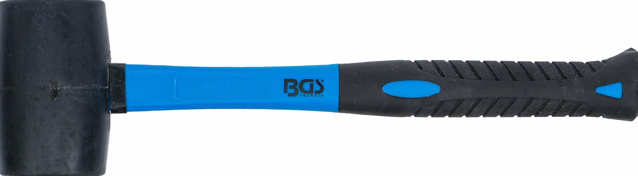 BGS 1960 | Mazo de goma | mango de fibra de vidrio | cabeza negra | Ø 50 mm | 280 g