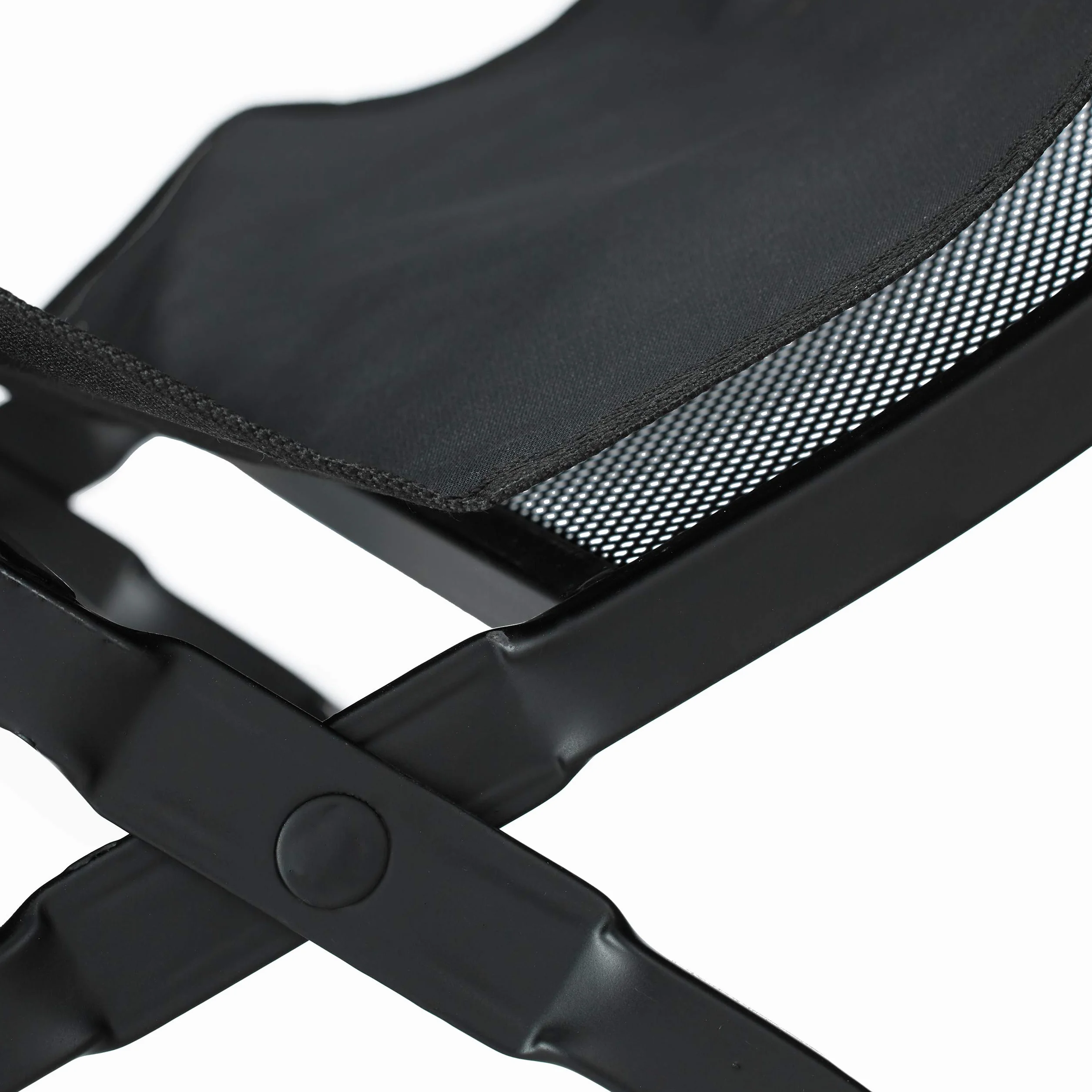 Relaxdays Cesta para Leña con Asas, Acero, Negro, 32 x 43.5 x 32 cm