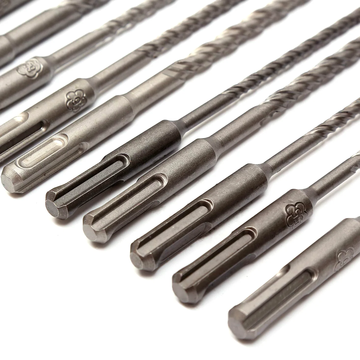 TOPWAY Brocas SDS Plus, 17 Piezas Kit de Brocas y Cinceles SDS Plus, Brocas de Martillo Giratorio SDS-Plus para Albañilería Hormigón Ladrillo Mármol Granito, Estuche de Almacenamiento Incluido